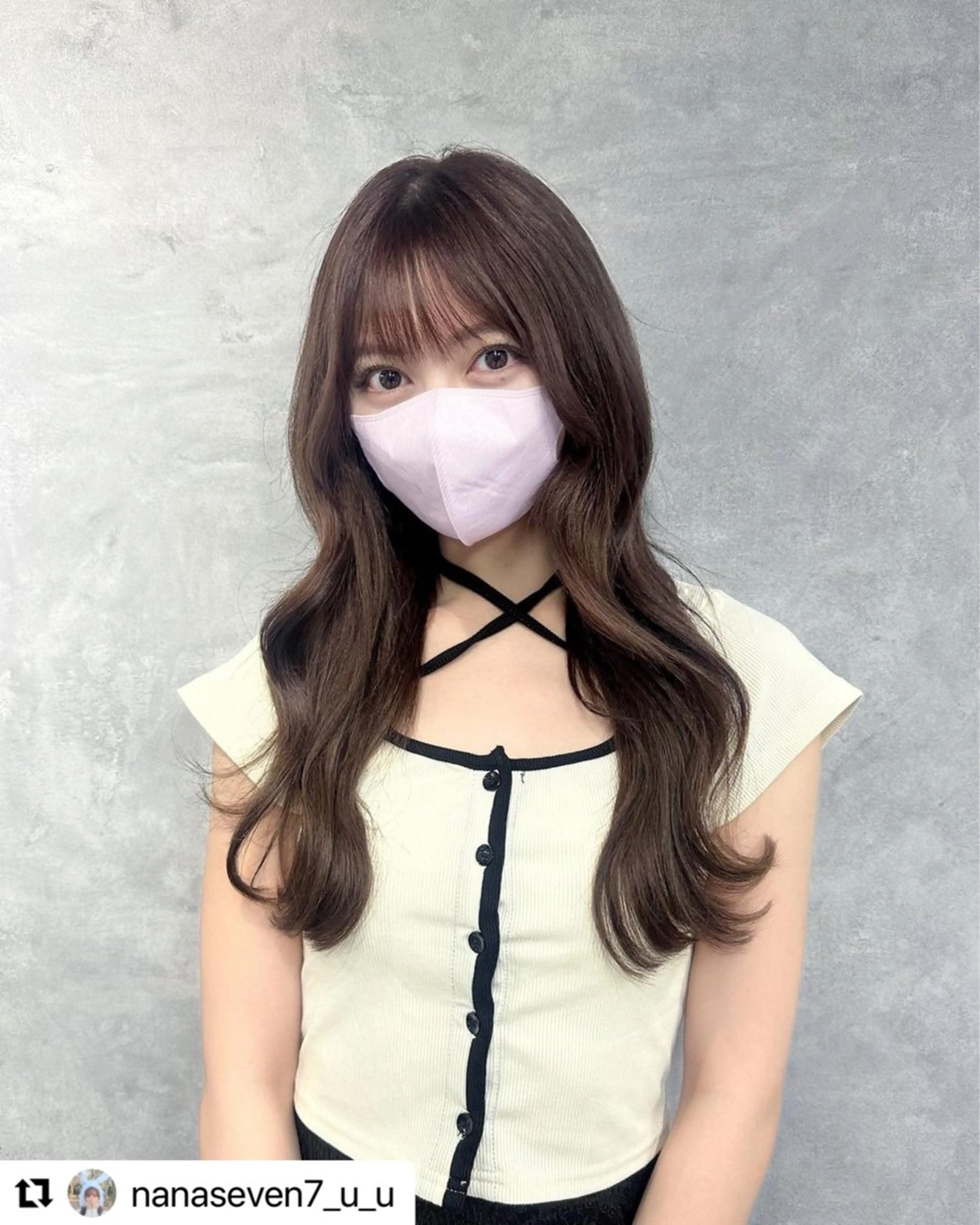 ロング カラー ヘアカラー エクステ 【原宿プルエクステ】 NANAMIのヘアスタイル