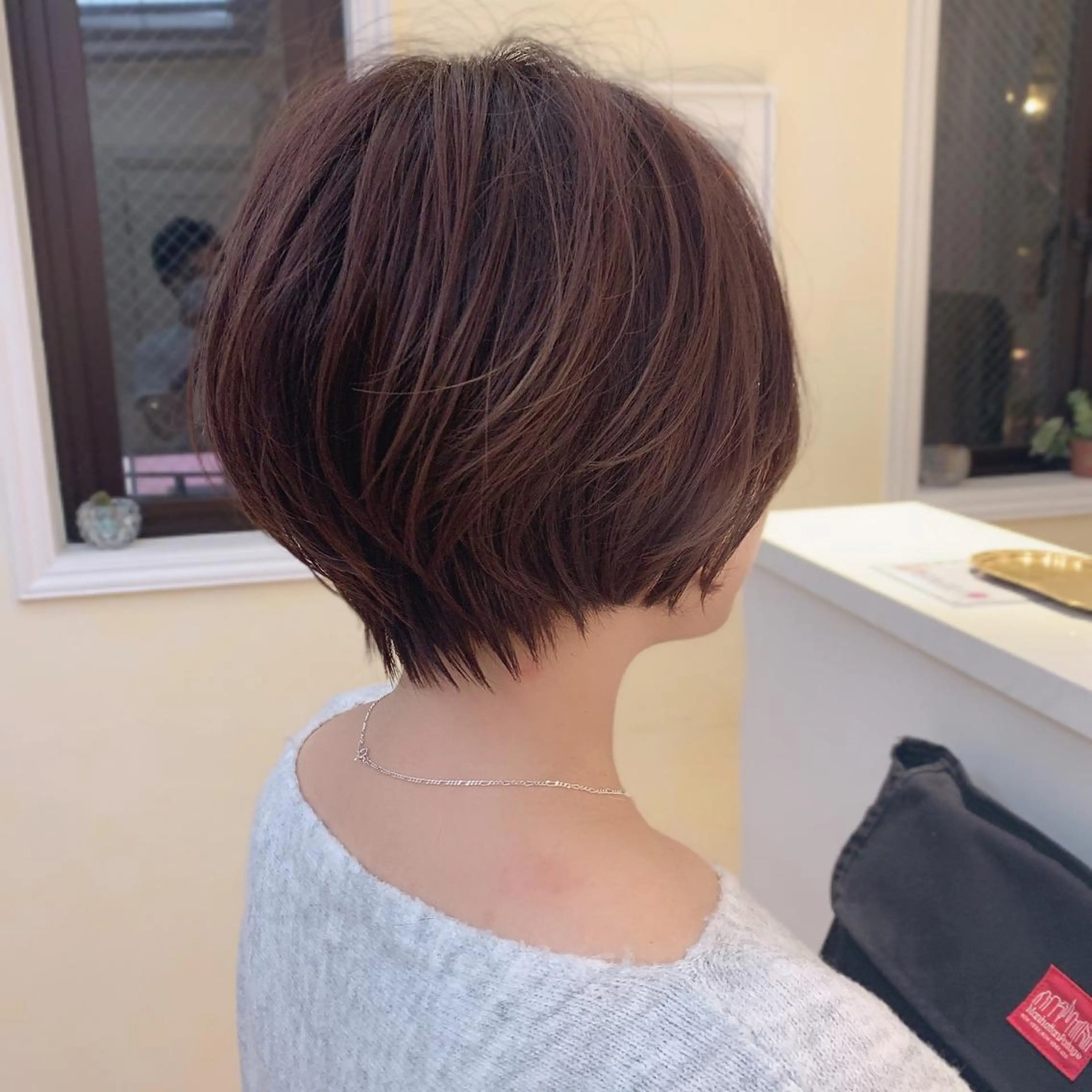 ショート 丸みショート ショートヘア カット ヘアカラー トリートメント 高橋 一矢のヘアスタイル