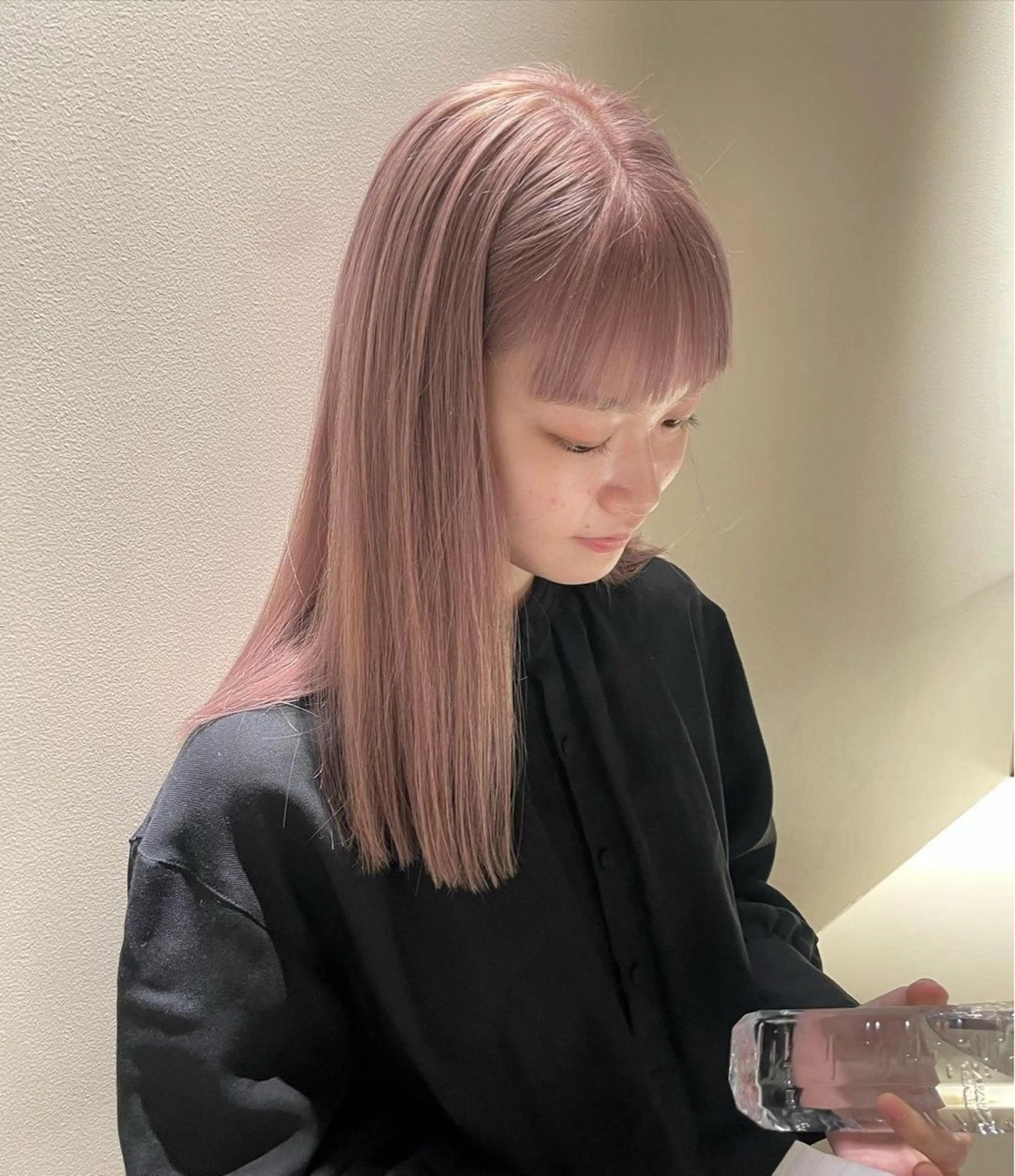 ミディアム ヘアカラー 栄/レイヤーカット /オリーブ/傑🦥のヘアスタイル