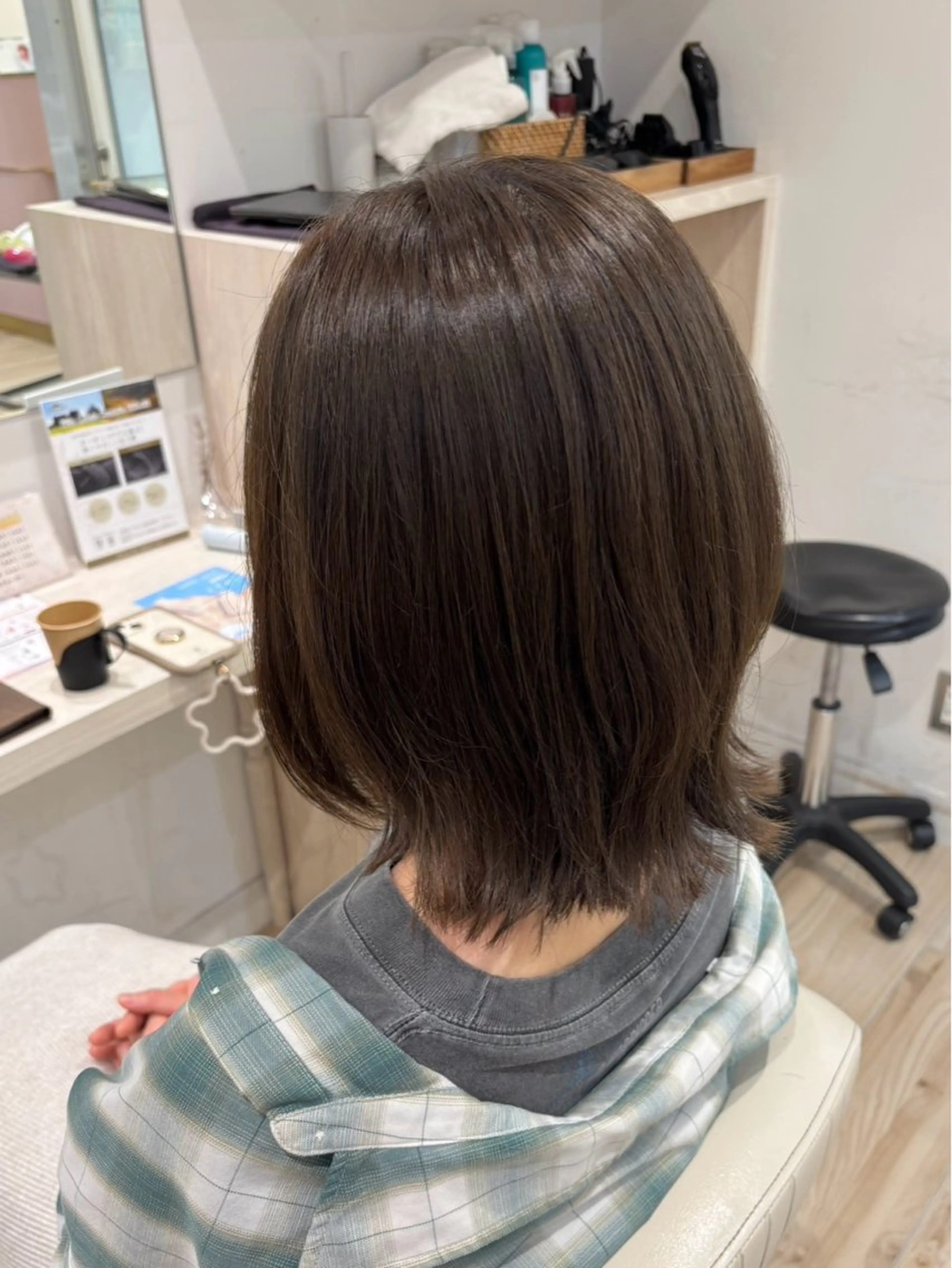 ミディアム 鶴見/BONECCA /中舘春翔のヘアスタイル