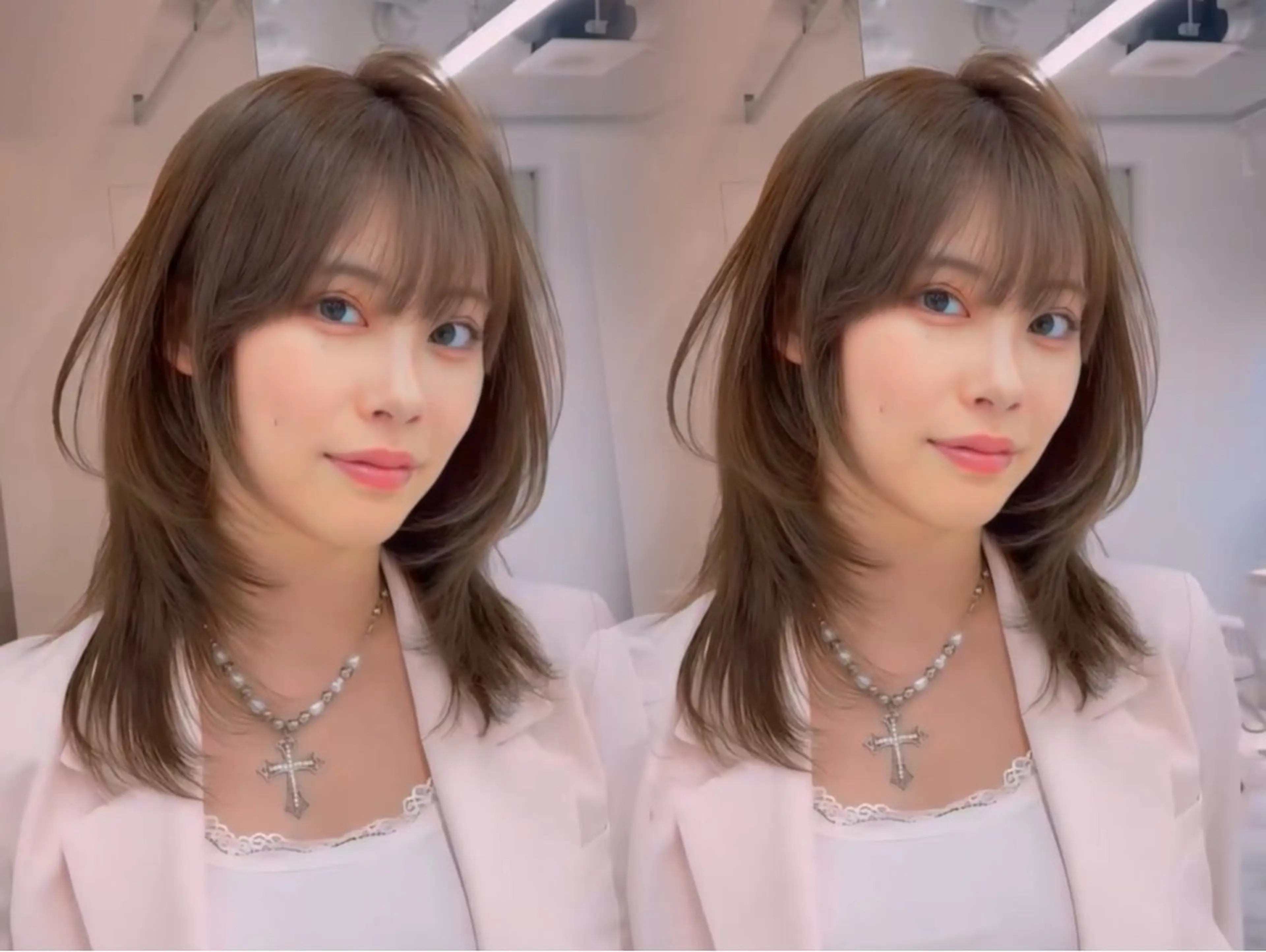 ロング レイヤーカット 小顔カット 🍒楓🍒北九州1 艶カラー作る人🎨のヘアスタイル