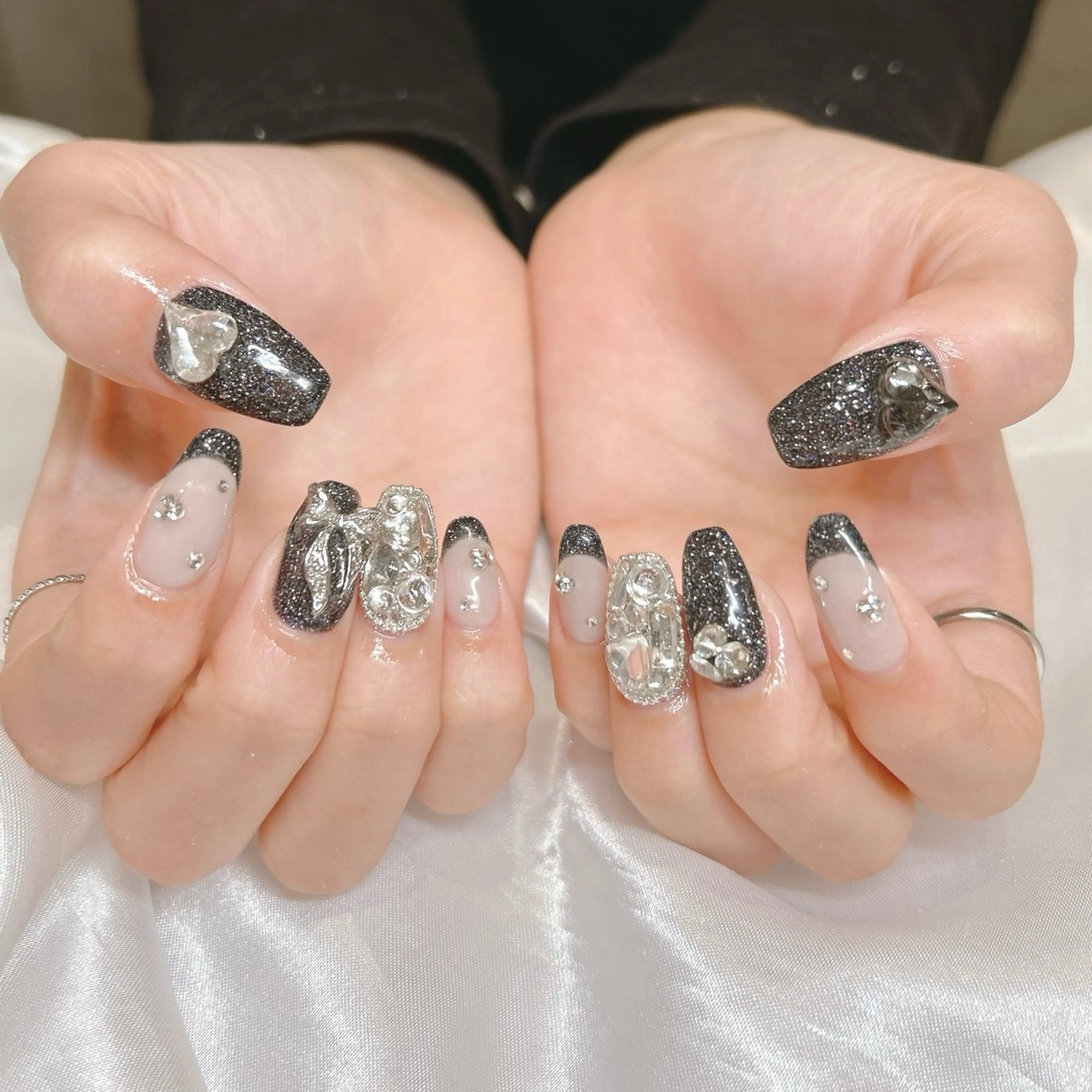 ネイル フラッシュネイル ハンドネイル junna のぞいてねのネイルデザイン