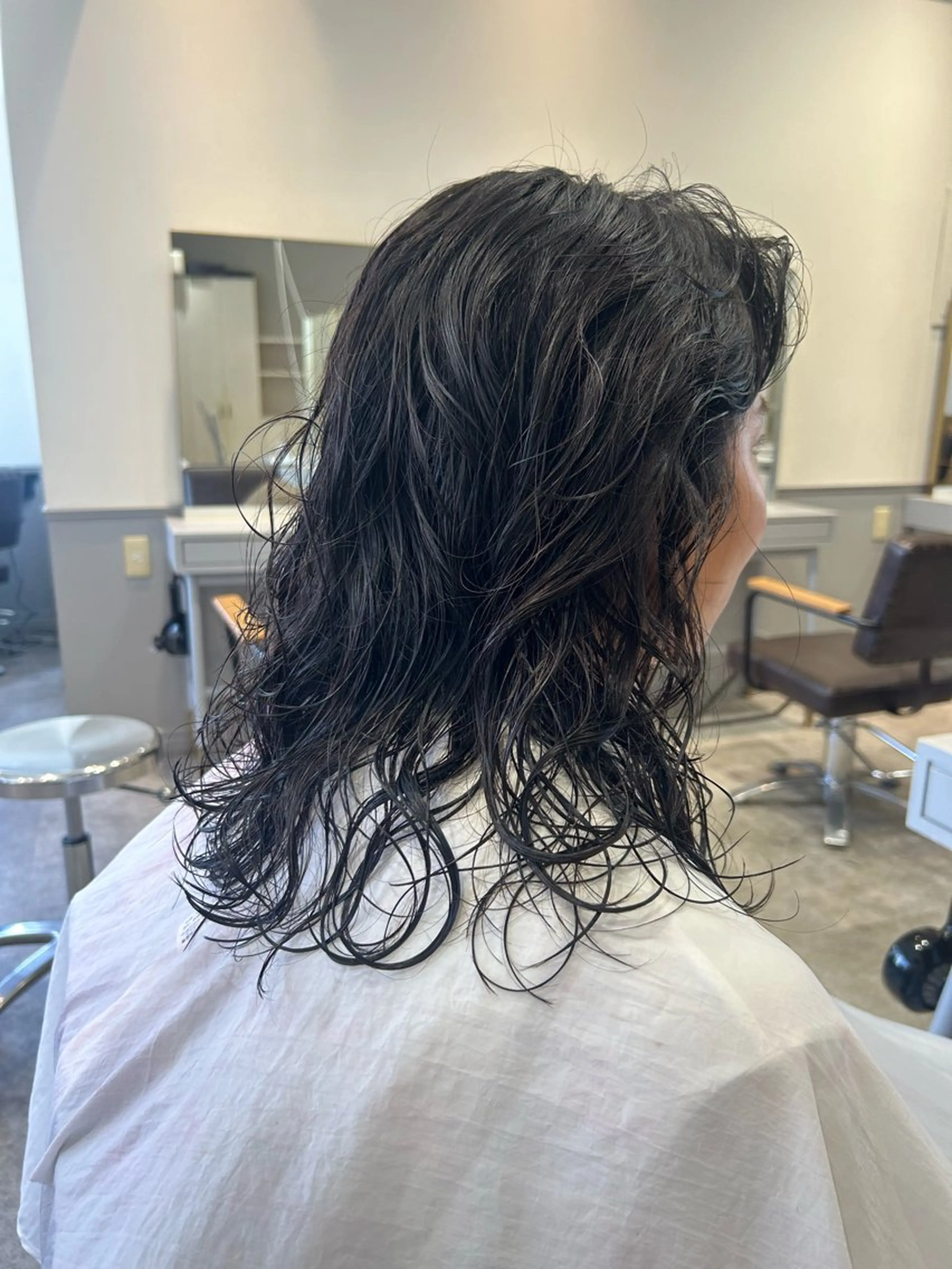 ロング パーマ sliver renのヘアスタイル