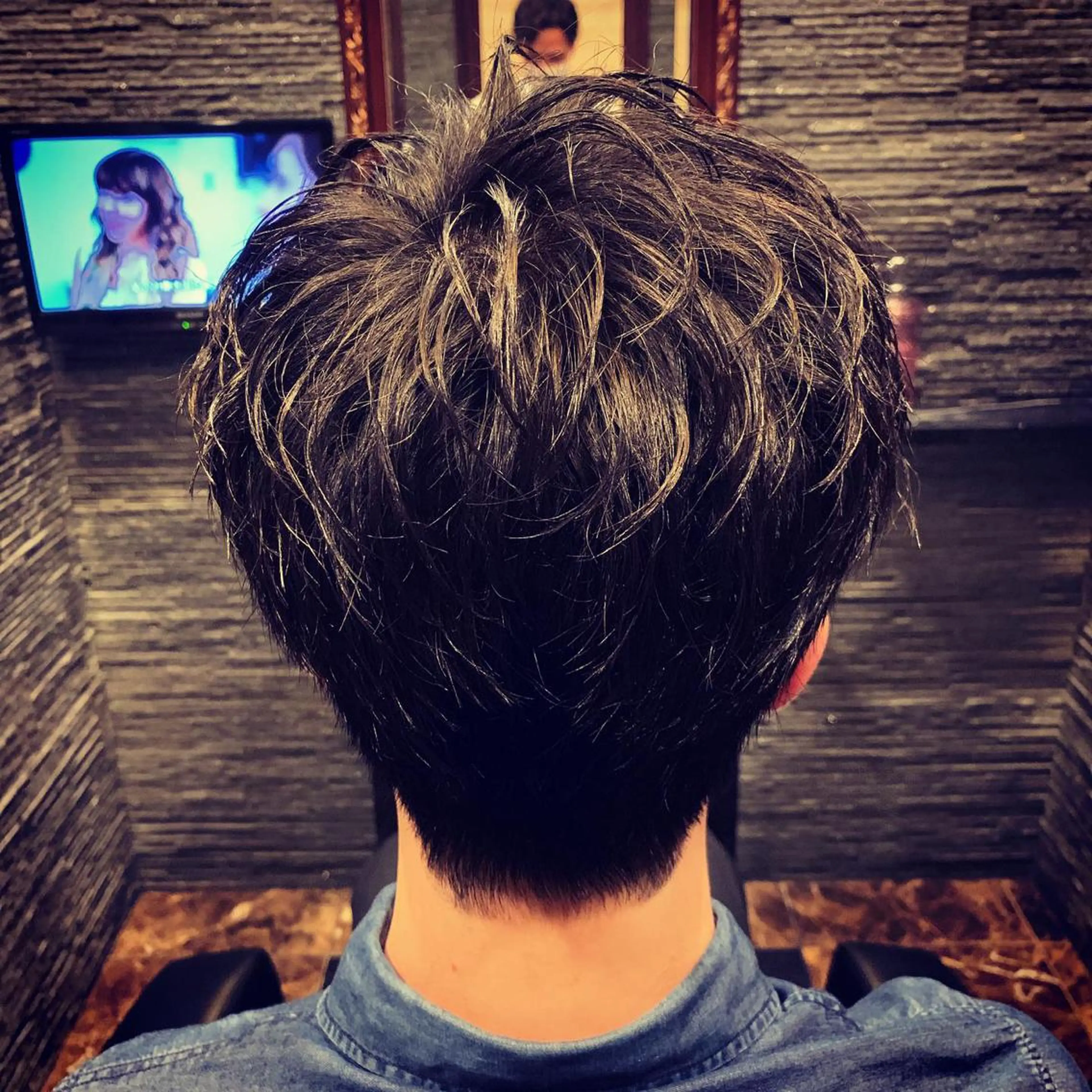 ショート パーマ メンズ HIROGINZA ヒロ銀座 青山所属・マツオ リュウホウ🐉のヘアスタイル