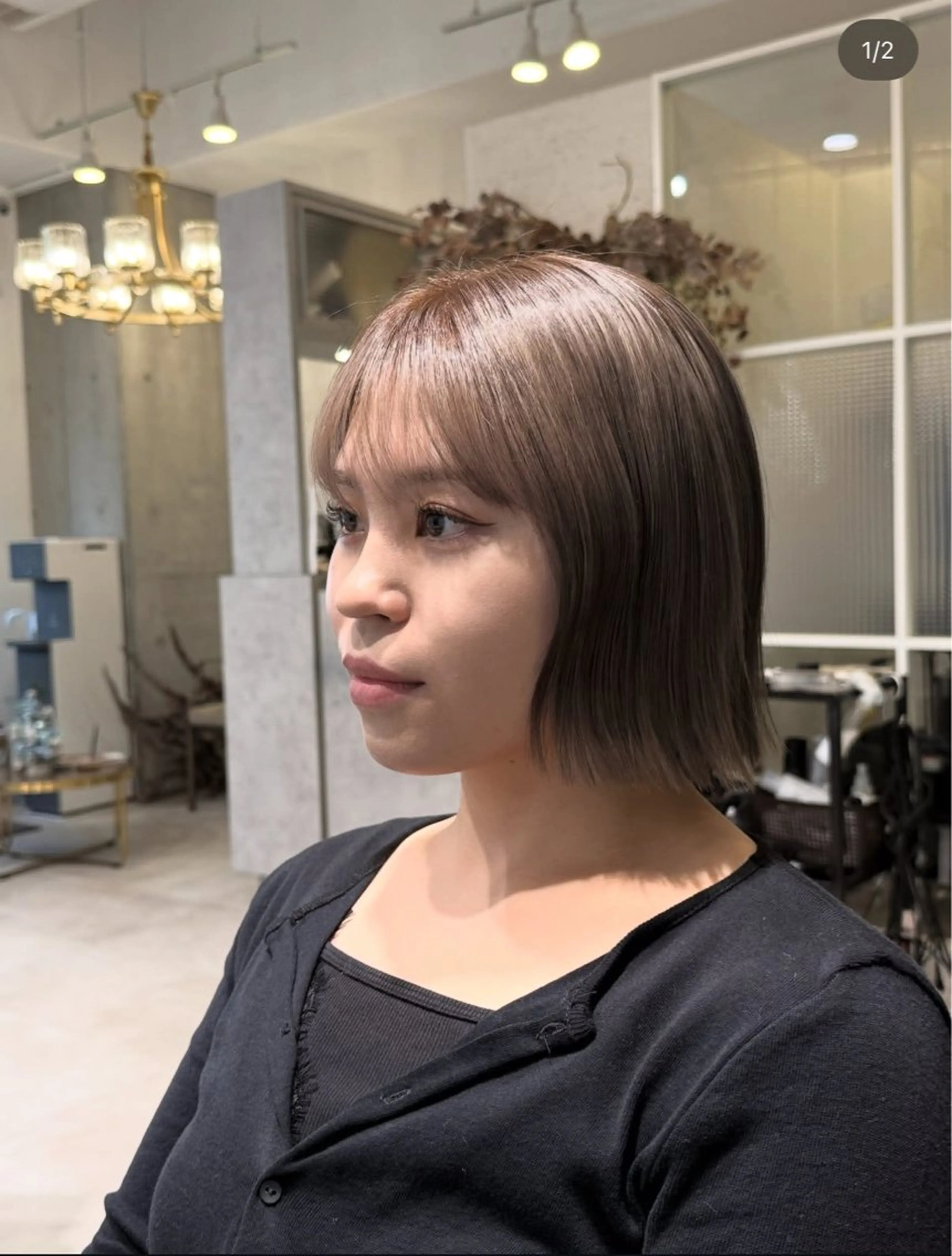 ショート カット ヘアカラー トリートメント 木村 心海☆明石のヘアスタイル