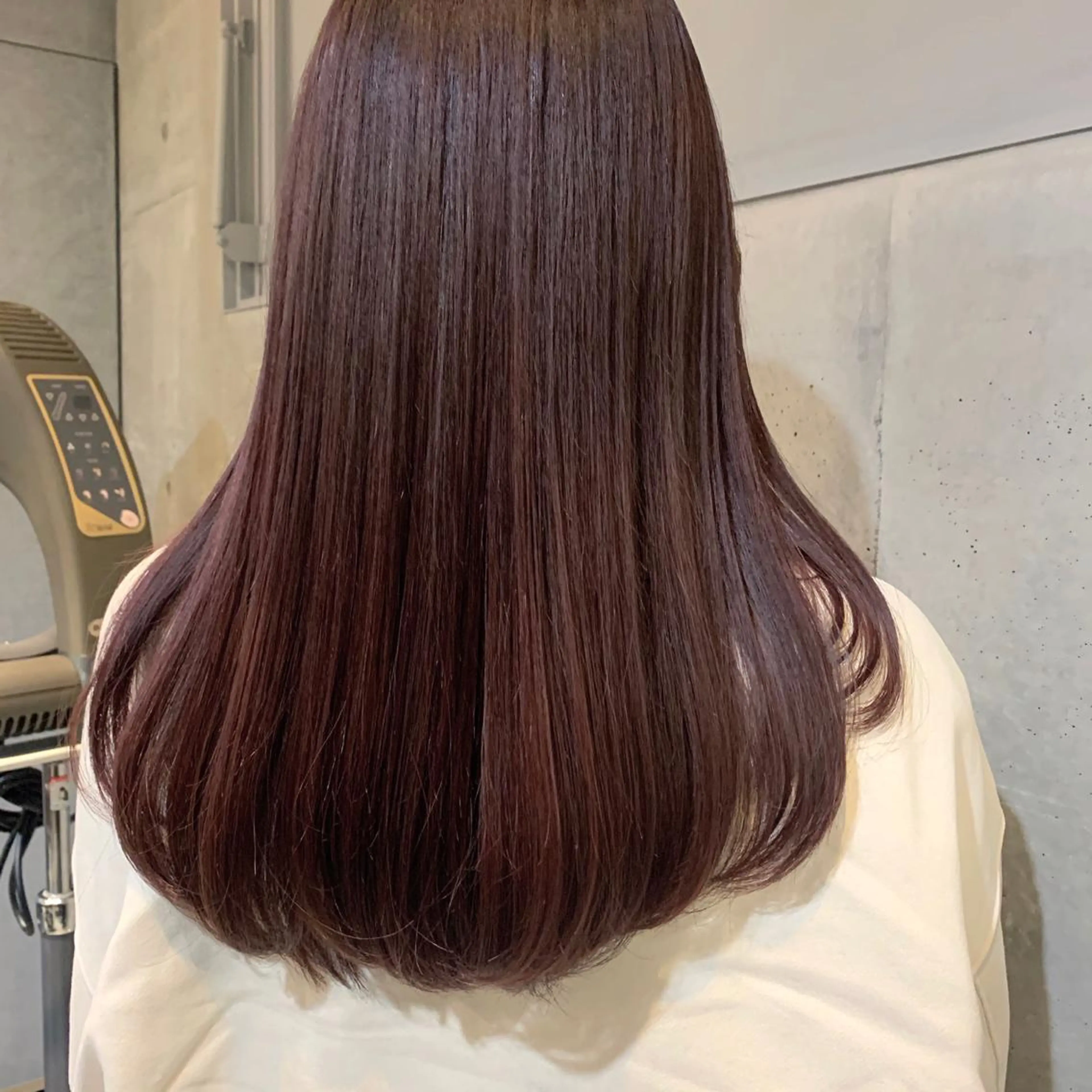 ロング カラー パーマ ヘアアレンジ ベージュカラー ピンクカラー ピンクベージュ トリートメント GO TODAY  シェアサロン札幌店所属・kana .のヘアスタイル