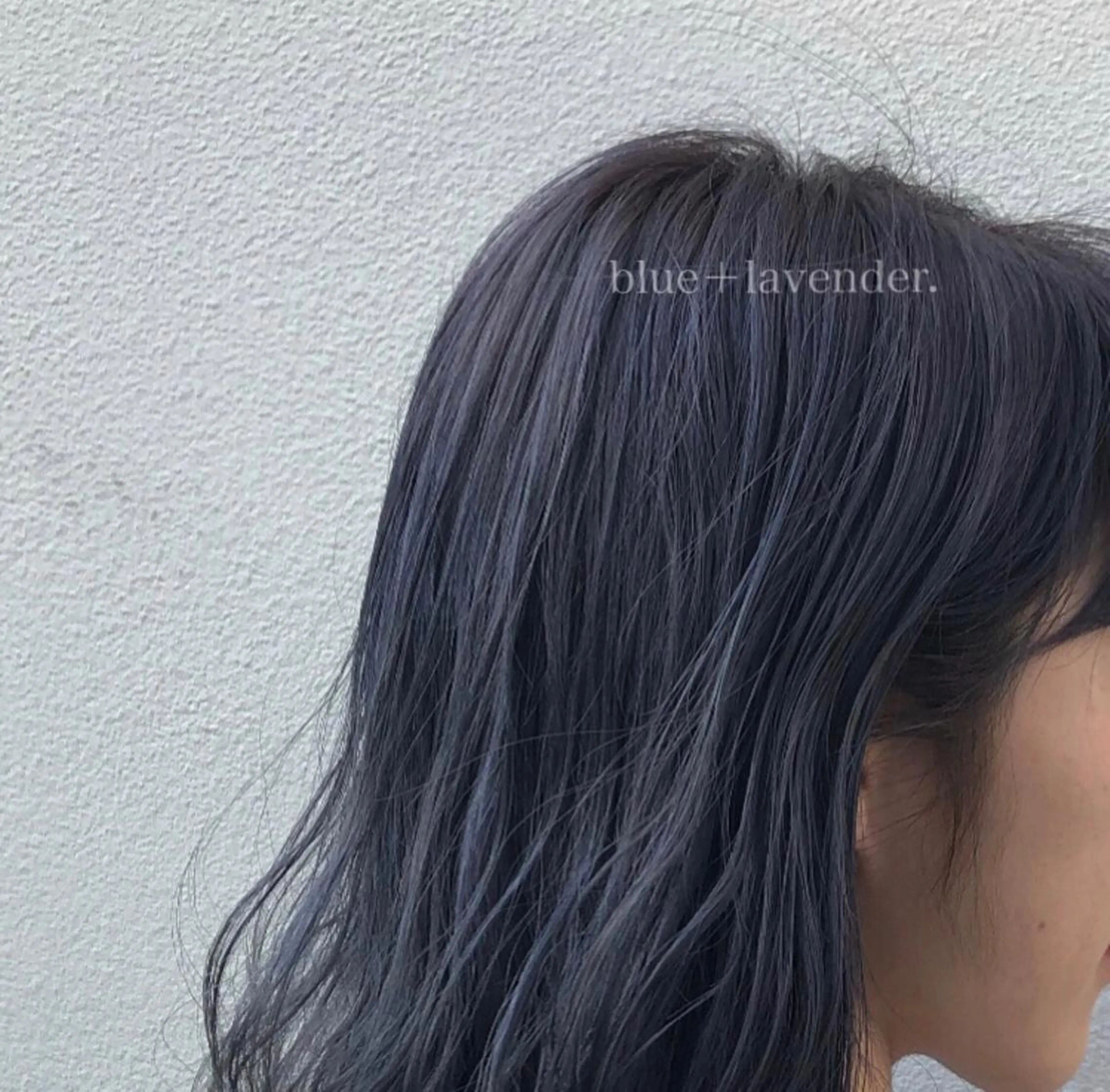 セミロング カラー ブリーチ ブルーカラー ブルーラベンダー ラベンダーカラー TO C所属・ボブ/ミディアム RIONAのヘアスタイル