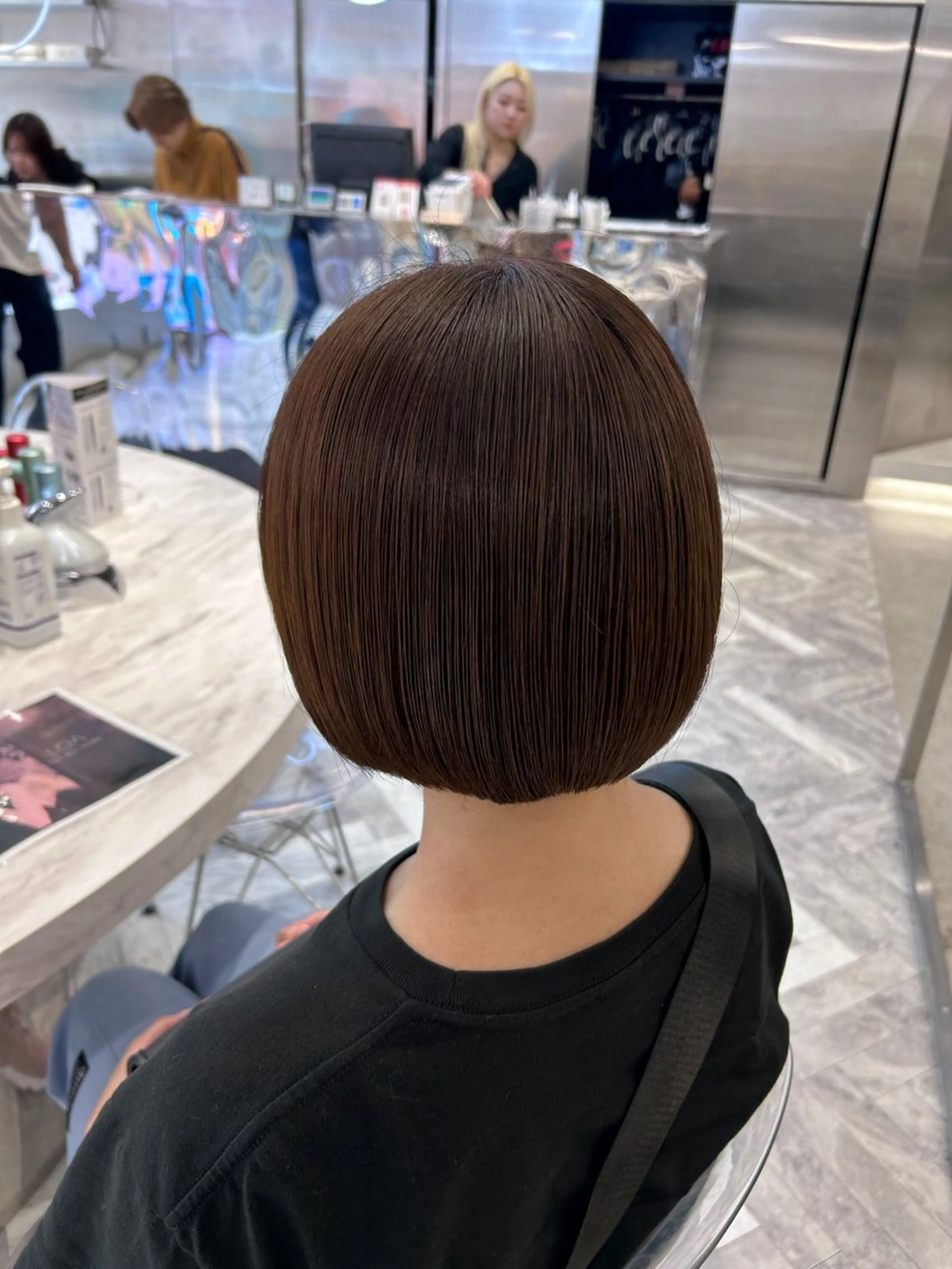 ショート カラー ヘアカラー 冬っぽカラー/ マツエク/ゆきなのマツエク・マツパデザイン