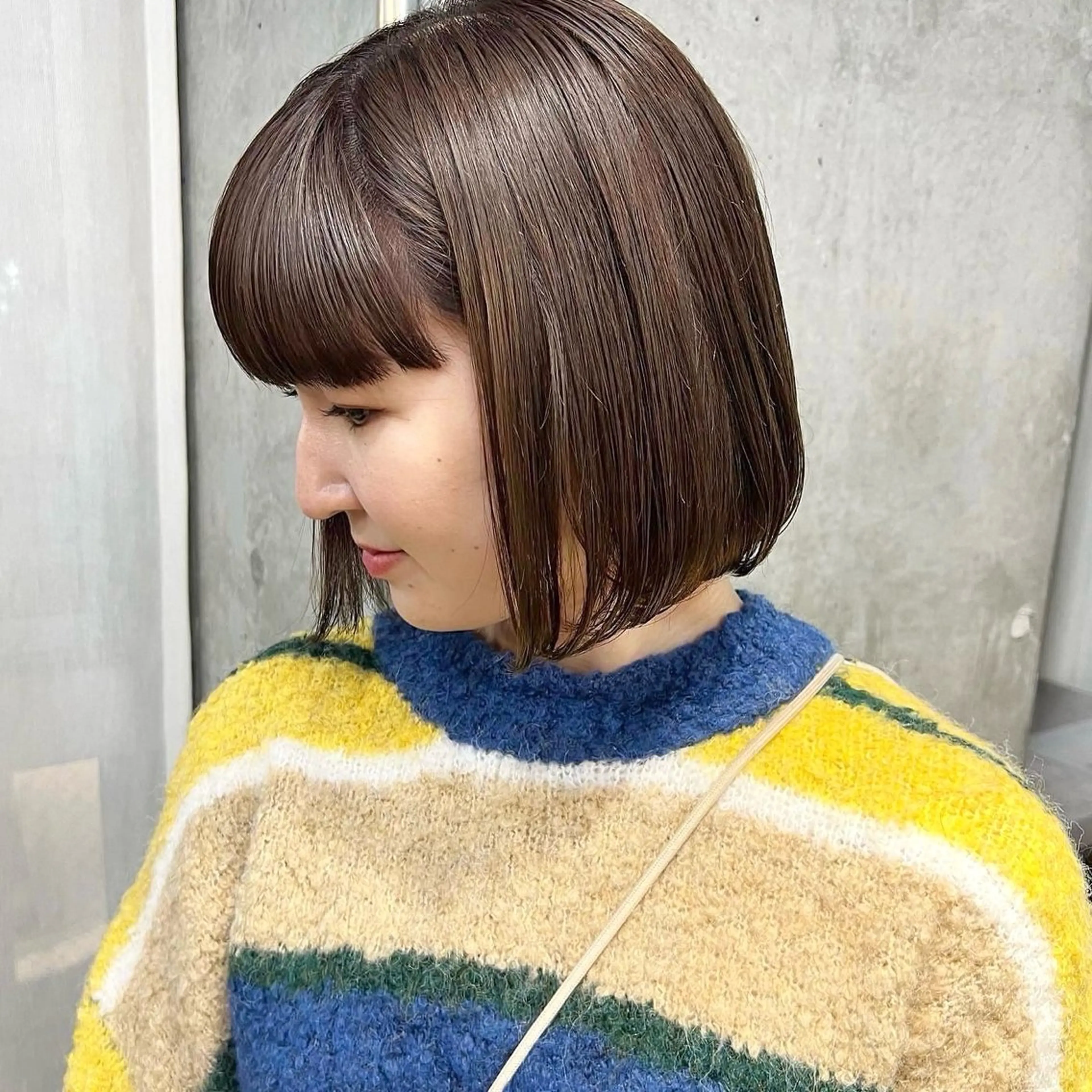 🏷️：前髪ストレート ＋ カラーの写真