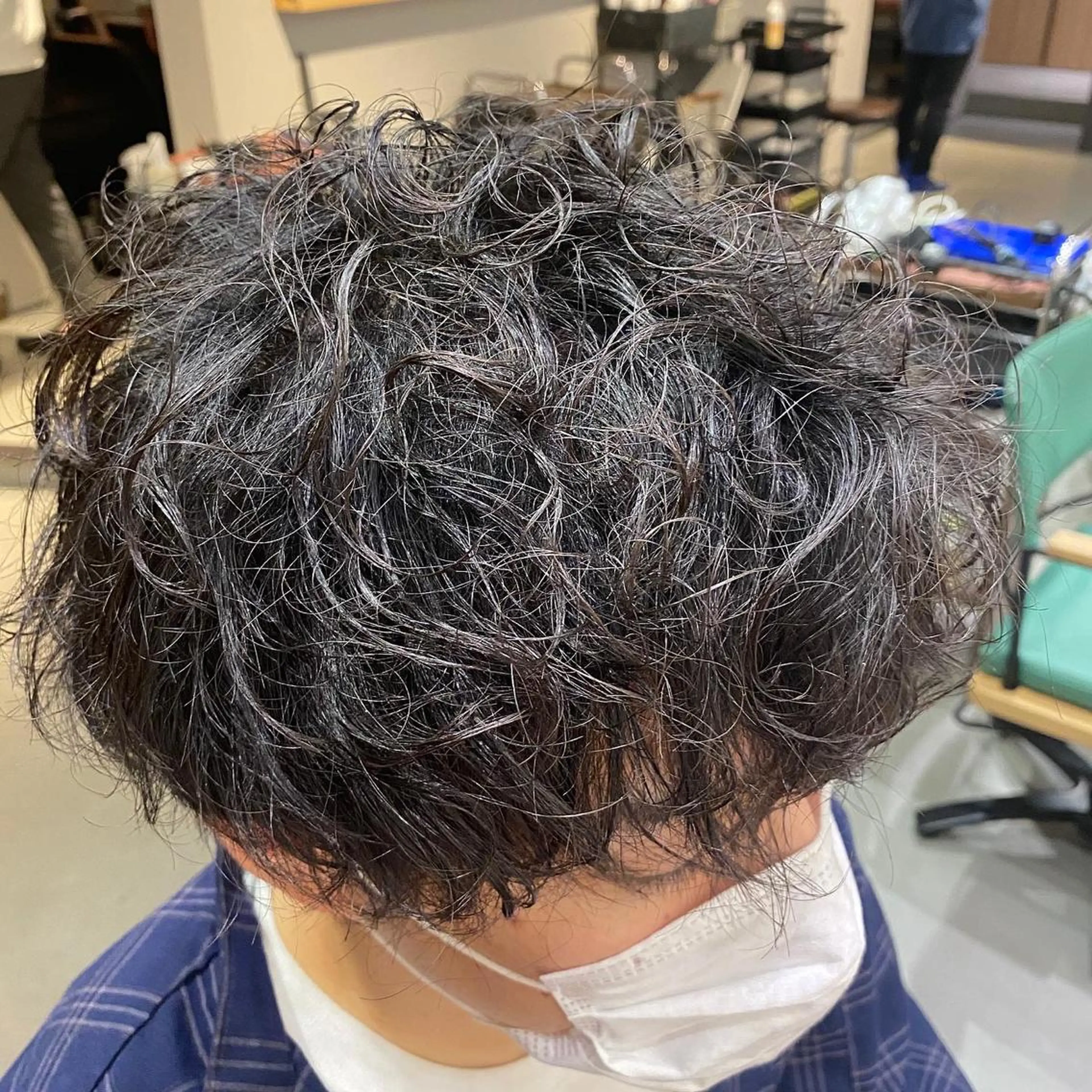 パーマ メンズ カット パーマ unopulir Vamos店所属・梅田茶屋町メンズ 専門美容師 山元一平のヘアスタイル