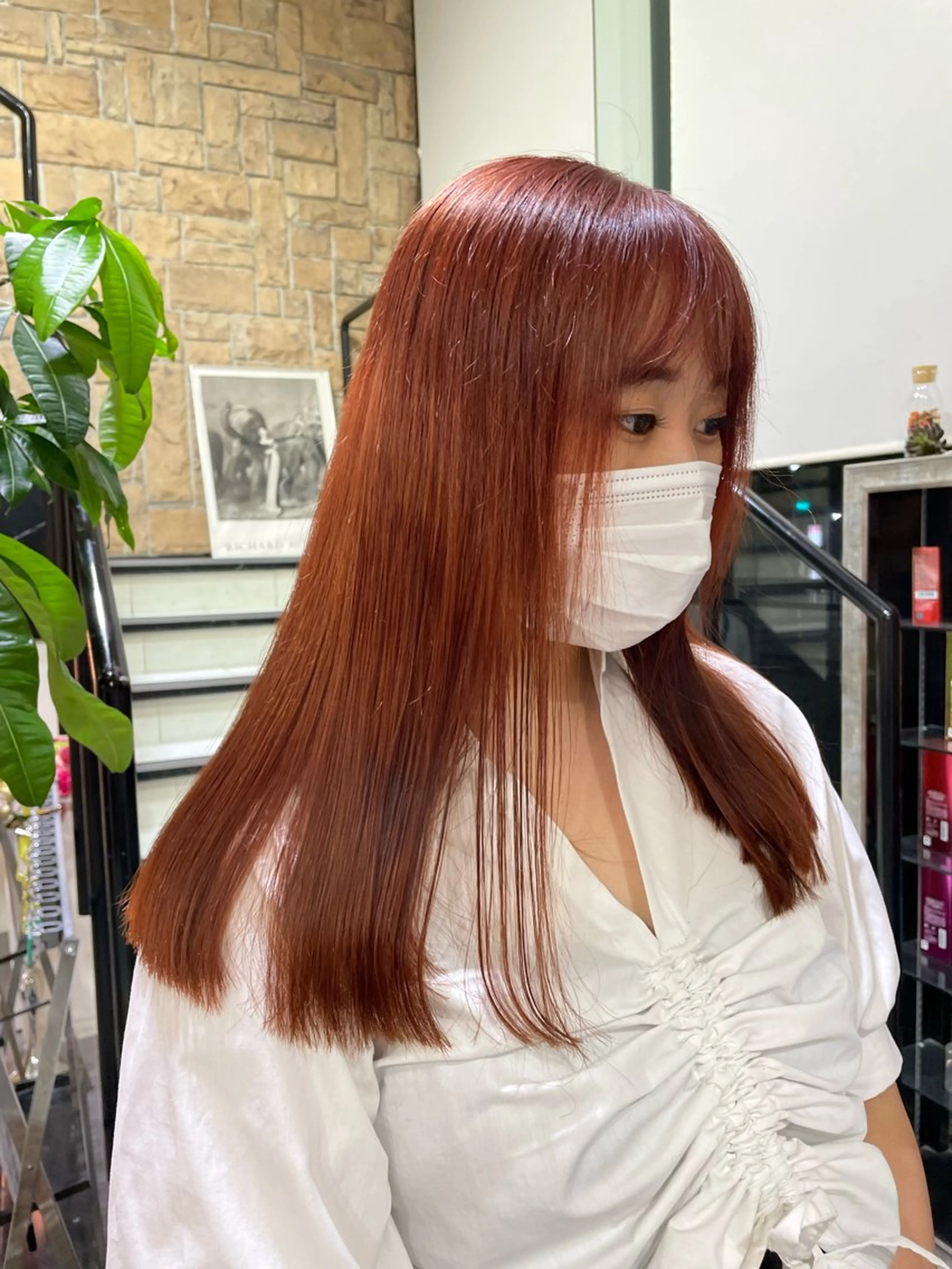 セミロング ヘアカラー トリートメント 艶カラー/eye 🫧ྀི/栞のヘアスタイル