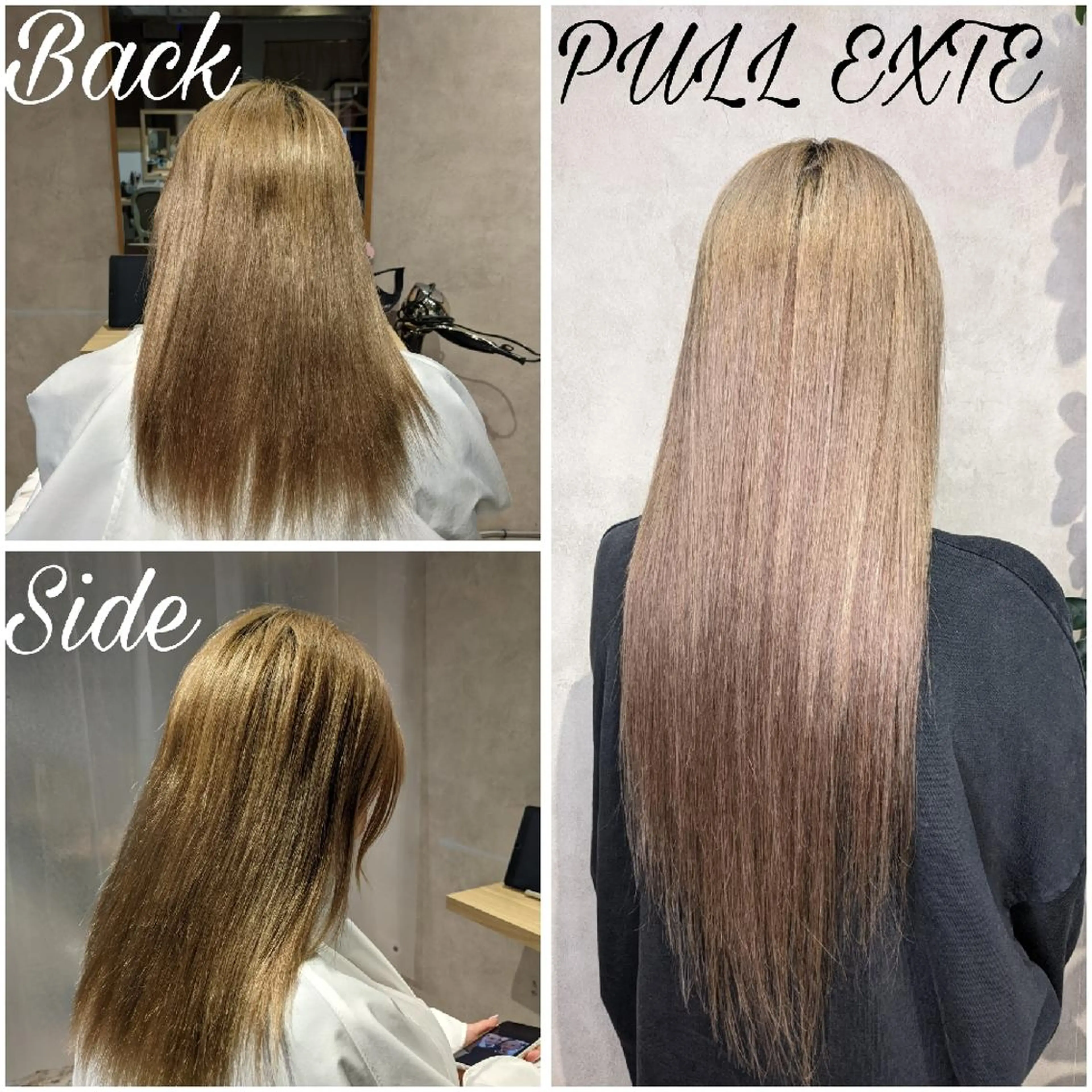 [🚨ミニモ限定🚨]ダイヤモンド毛質80本​〜​+カラー+トリートメントの写真