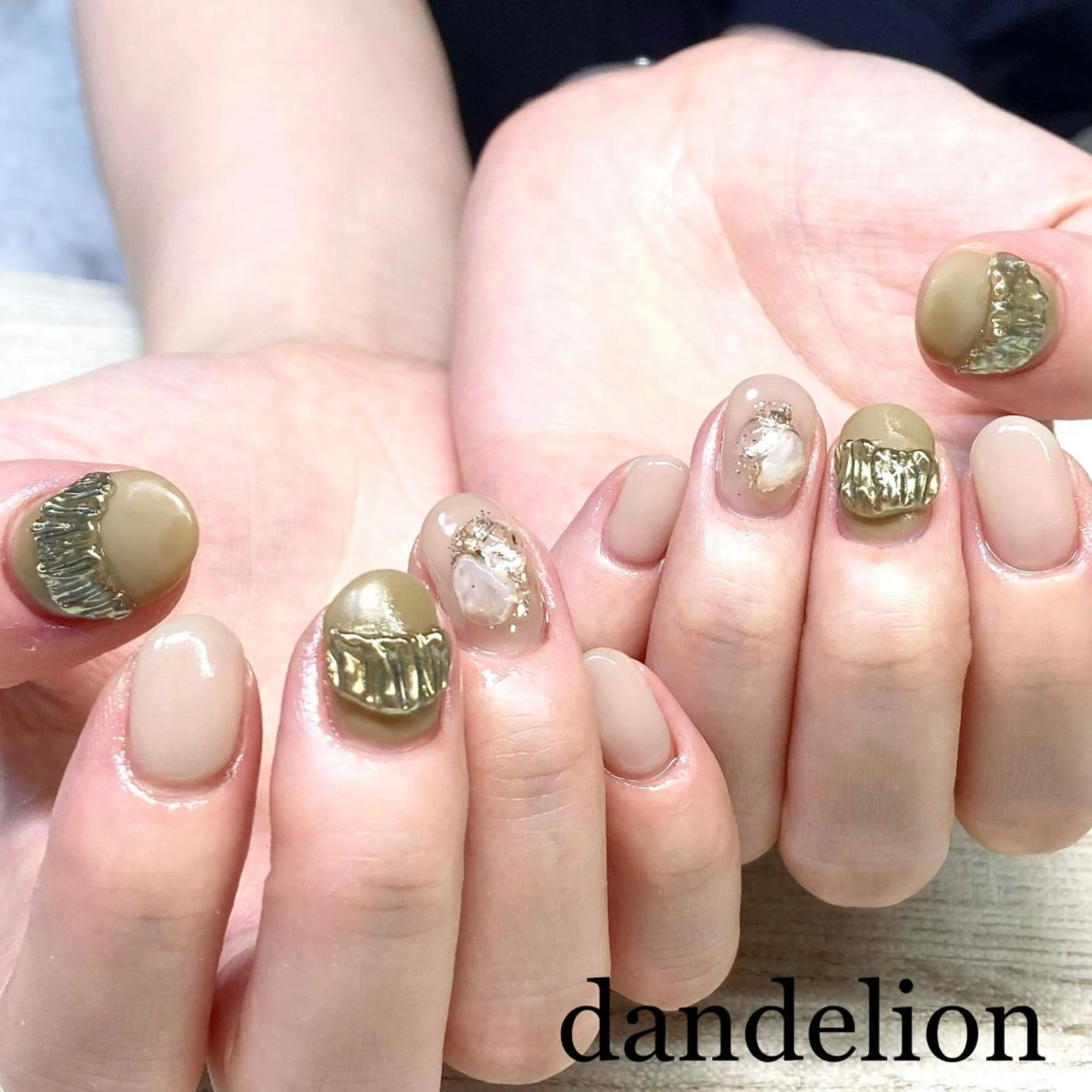 ネイル ハンドネイル ハンドケア dandelion ダンデライオンのネイルデザイン