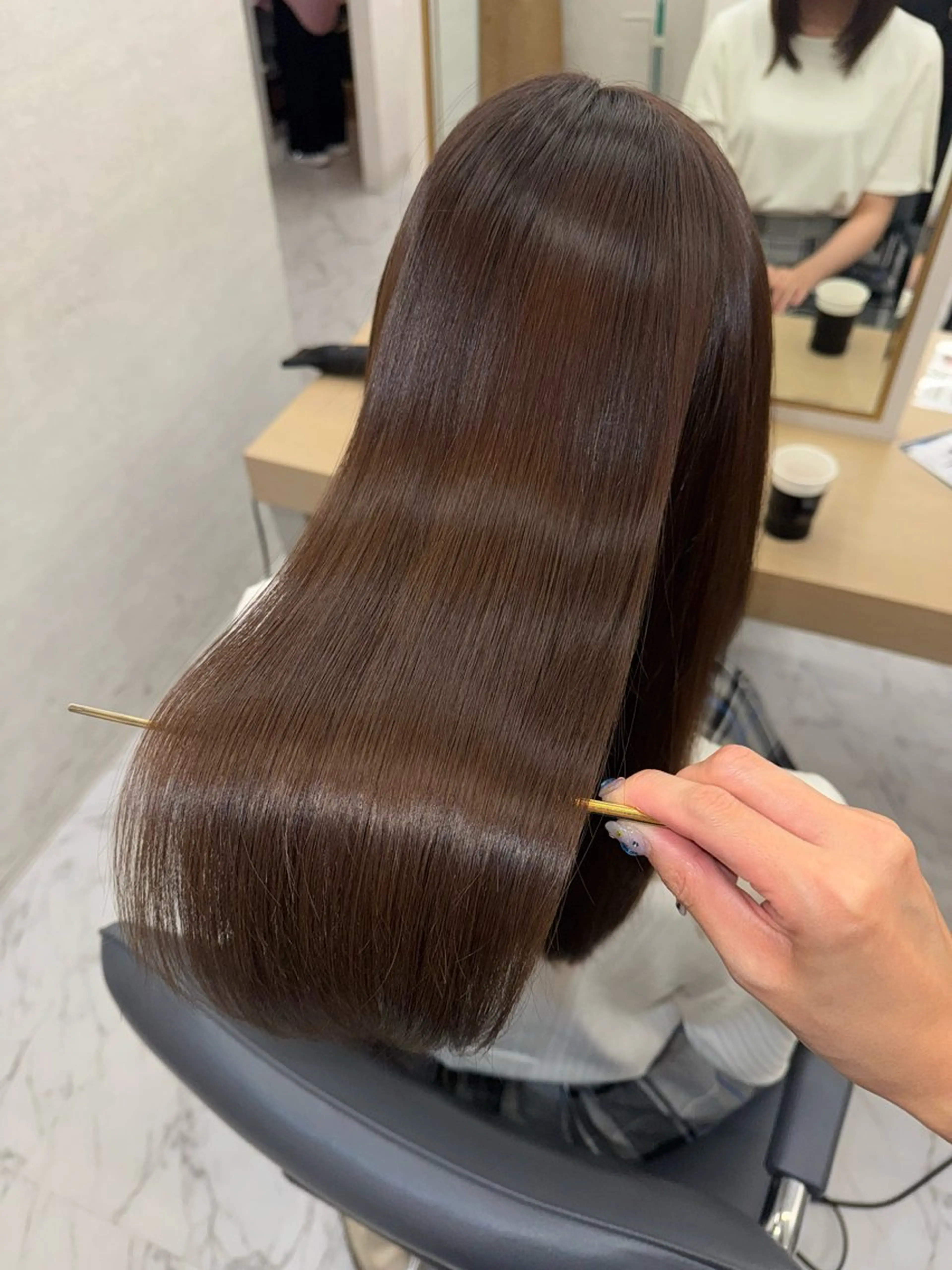 ロング カット ヘアカラー トリートメント ヘッドスパ 韓国/アイドルヘア 🎀みづきのヘアスタイル