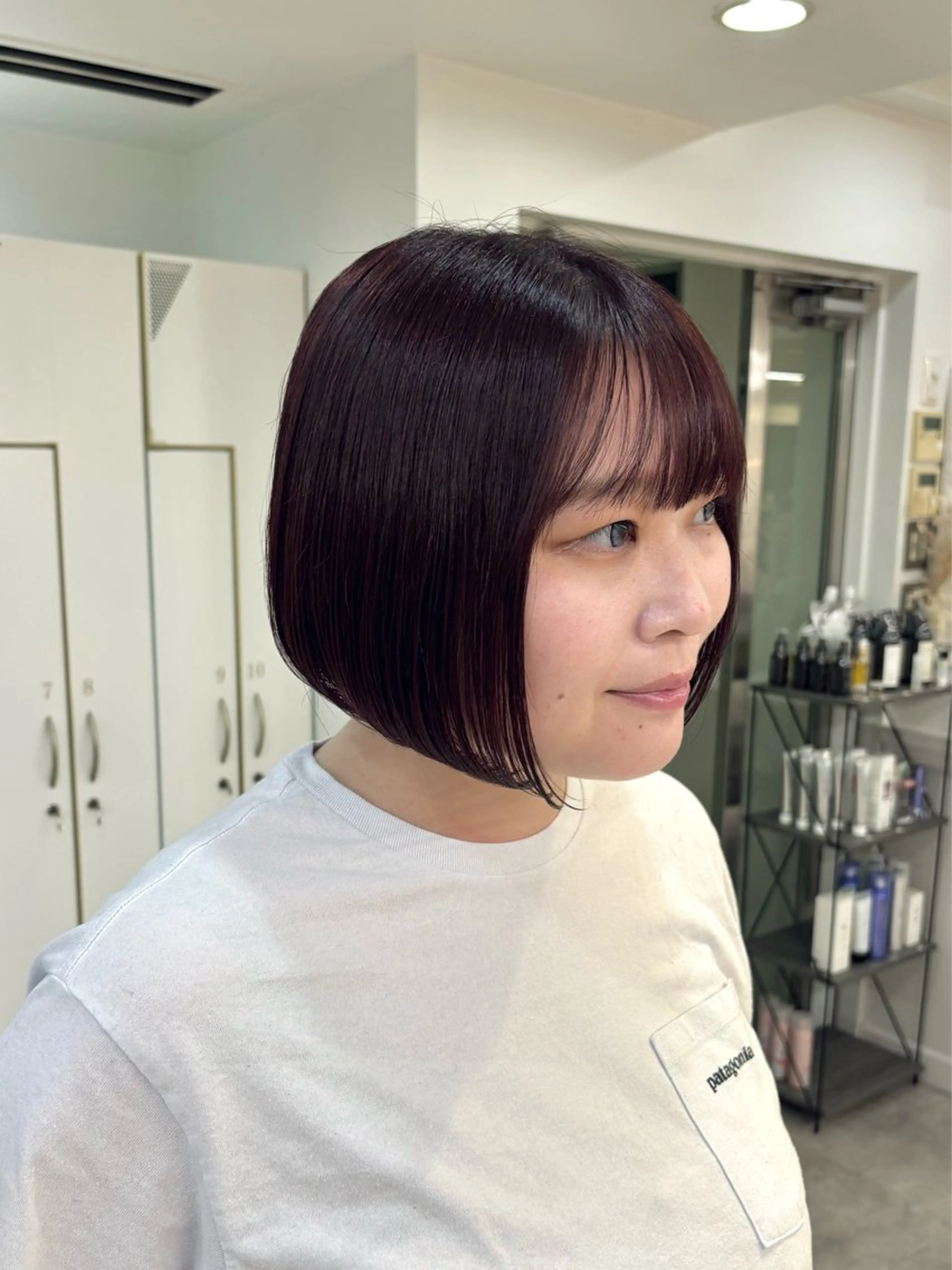 ショート カット ヘアカラー トリートメント 🎀暖色カラー／ボブ 🎀MOMONAのヘアスタイル