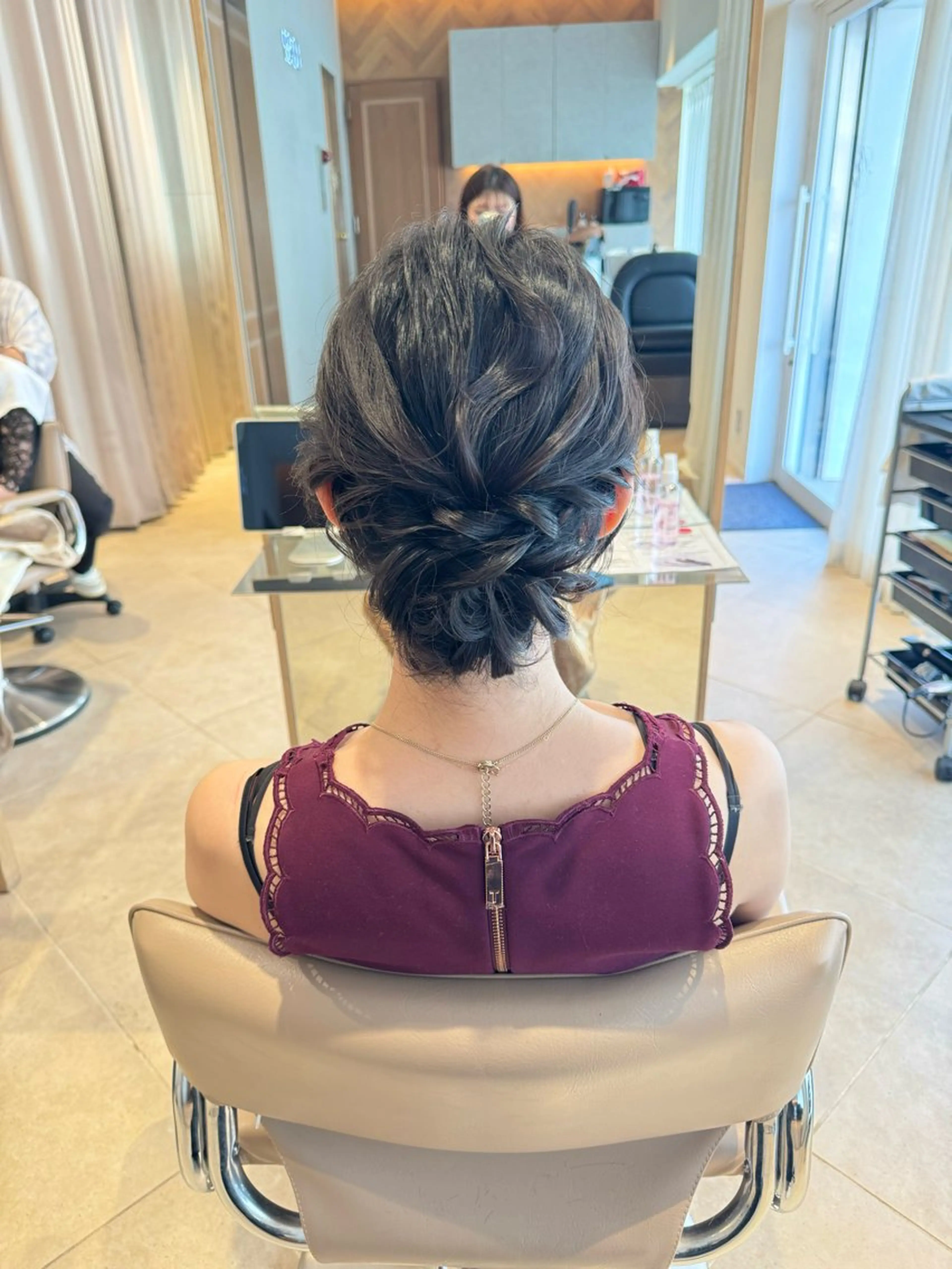 ミディアム カラー ヘアアレンジ RINA 🦋🫧のヘアスタイル