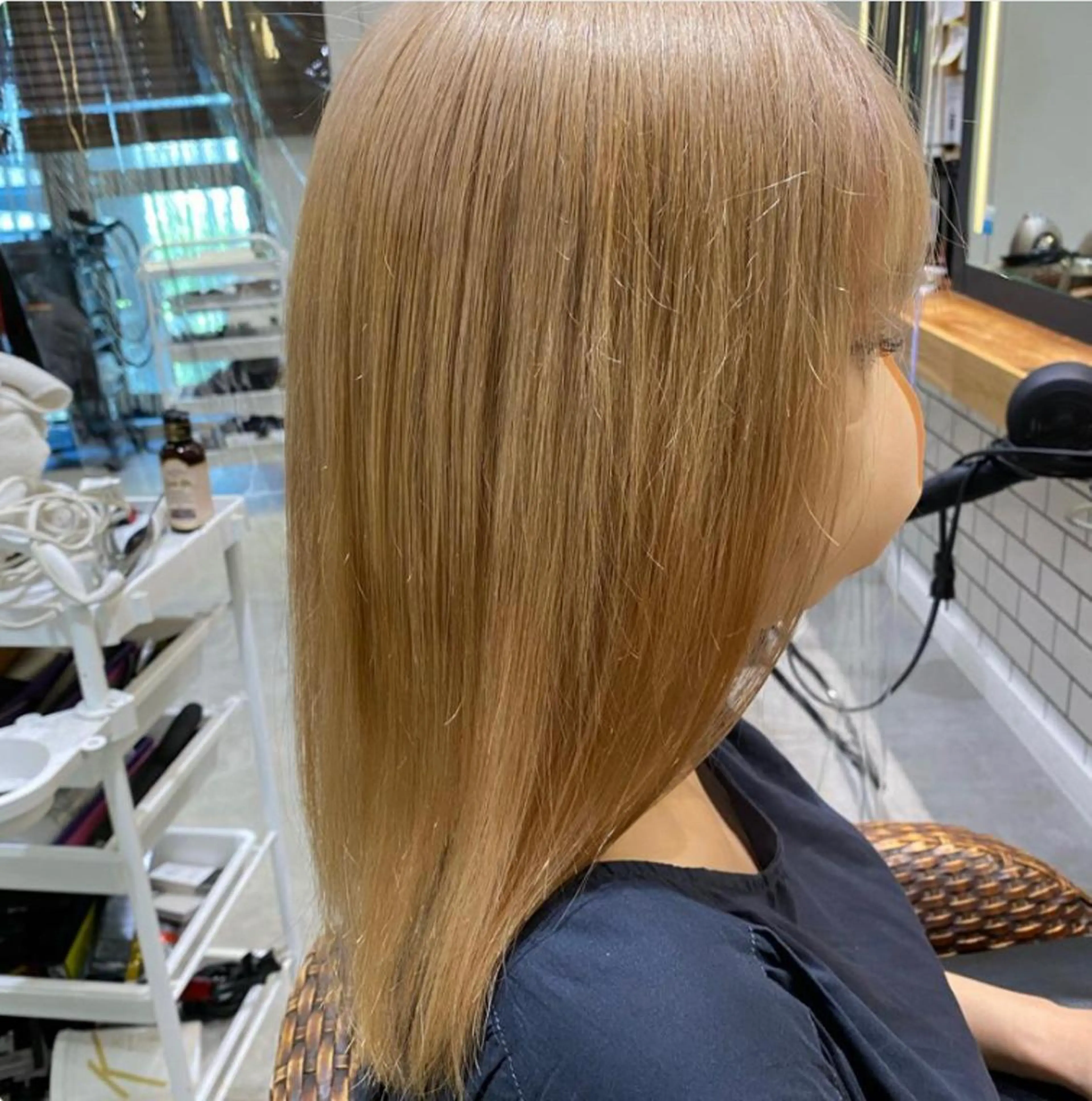 セミロング カラー パーマ ヘアアレンジ メンズ キッズ ネイル マツエク・マツパ アイブロウ メンズブリーチ メンズハイライト メンズインナーカラー ブリーチ ブラウンカラー 🌈髪質改善TR 艶カラーユウダイ🌈のヘアスタイル