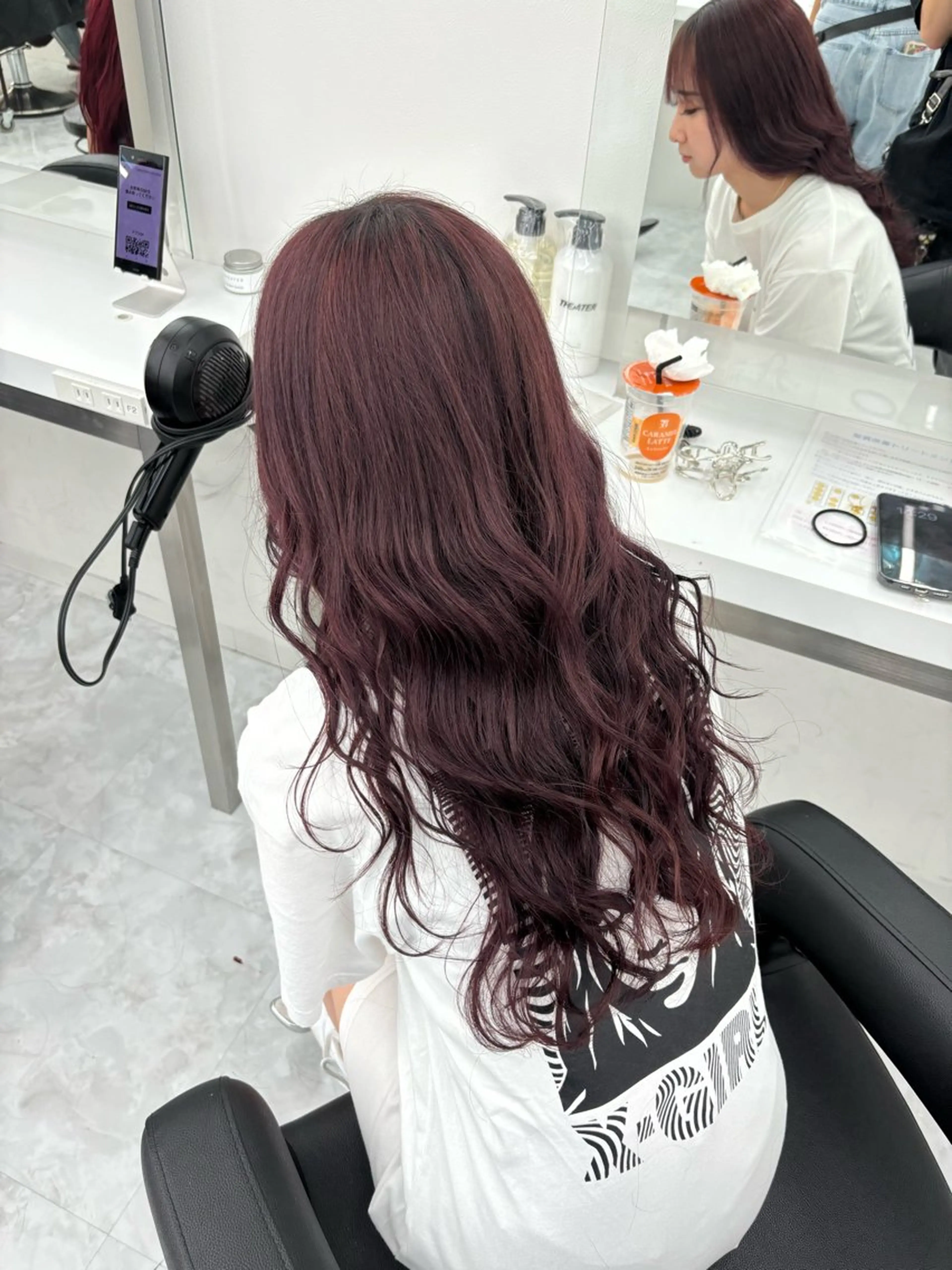 ロング カラー ヘアカラー ヘッドスパ ヘアセット 🫧韓国風透明感 ヘア🫧towaのヘアスタイル