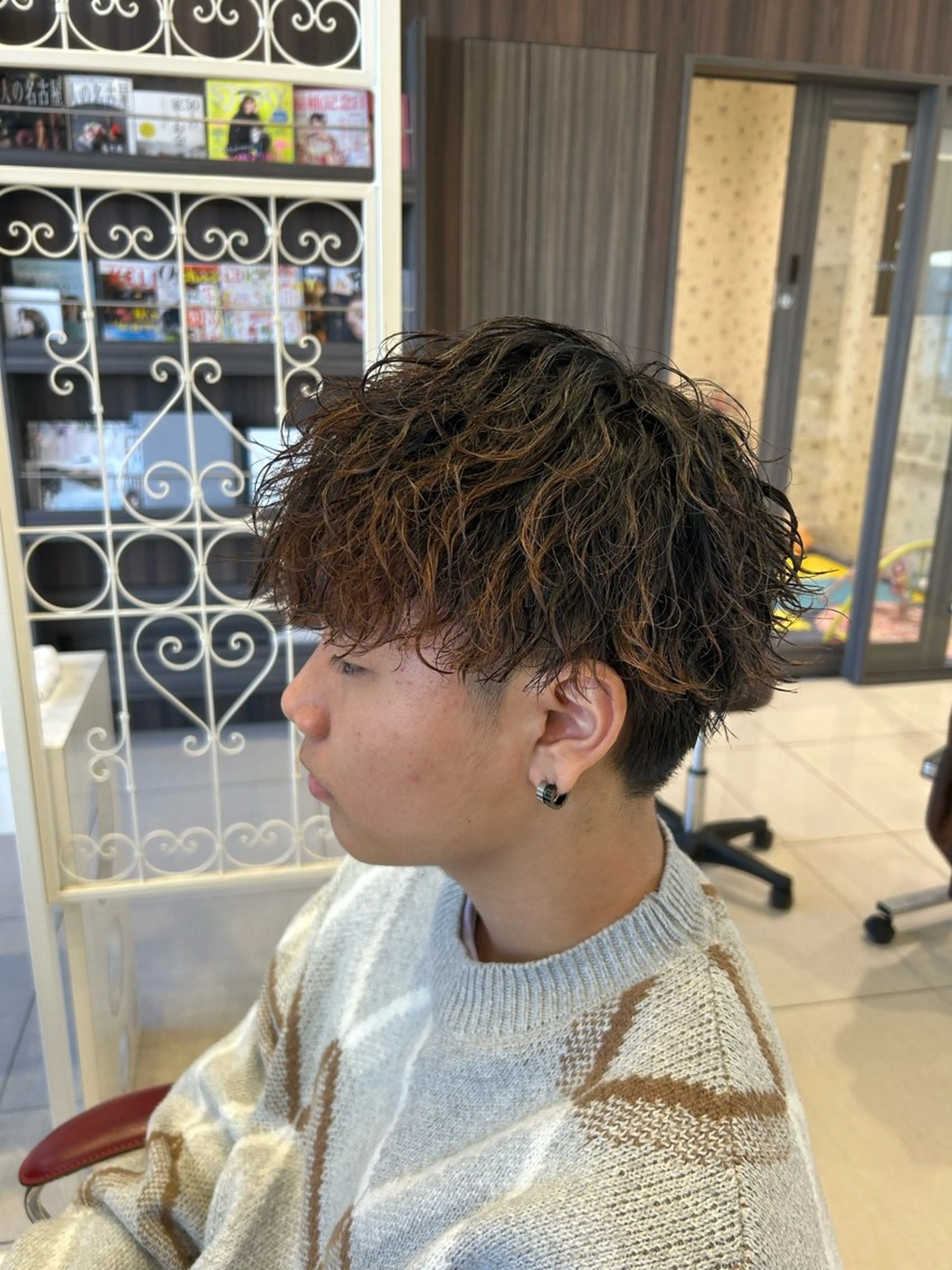 ショート パーマ メンズ メンズ専門 米山諒✂️のヘアスタイル