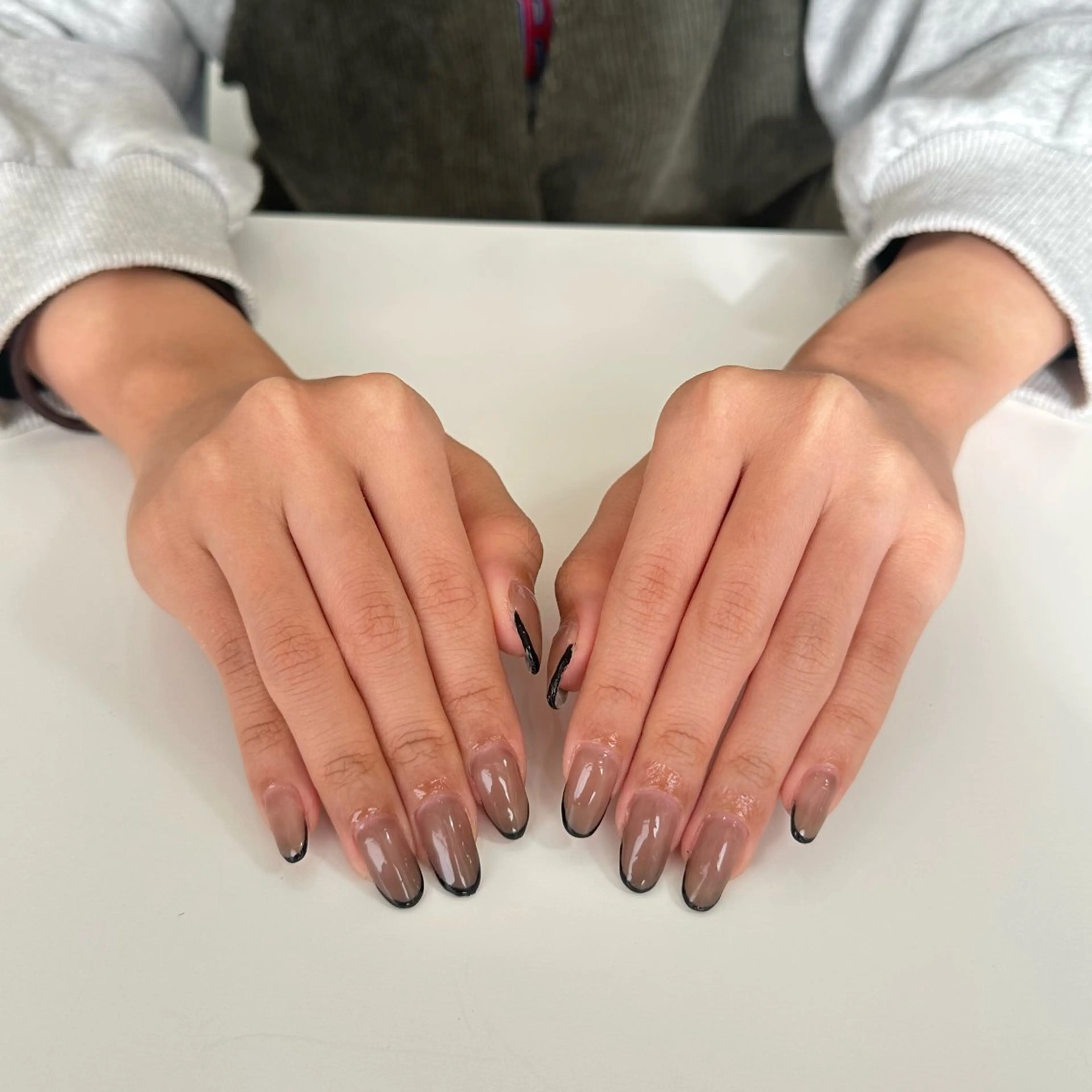 フレンチ(カラー/ラメ)の写真