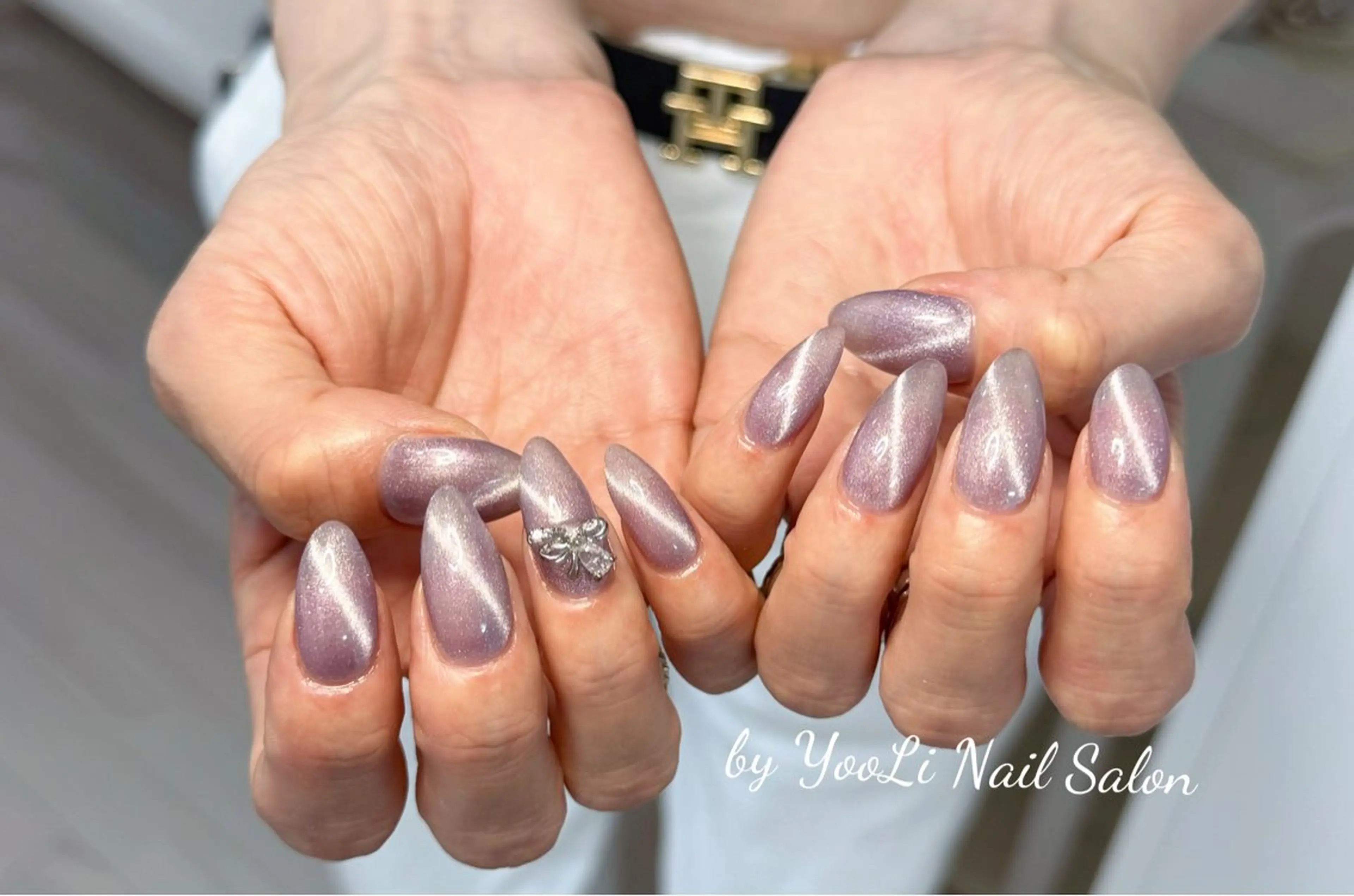 ネイル アートネイル オーロラネイル チークネイル フレンチネイル ガラスフレンチ ハンドネイル 🎀🎀YooLi Nail Salonのネイルデザイン