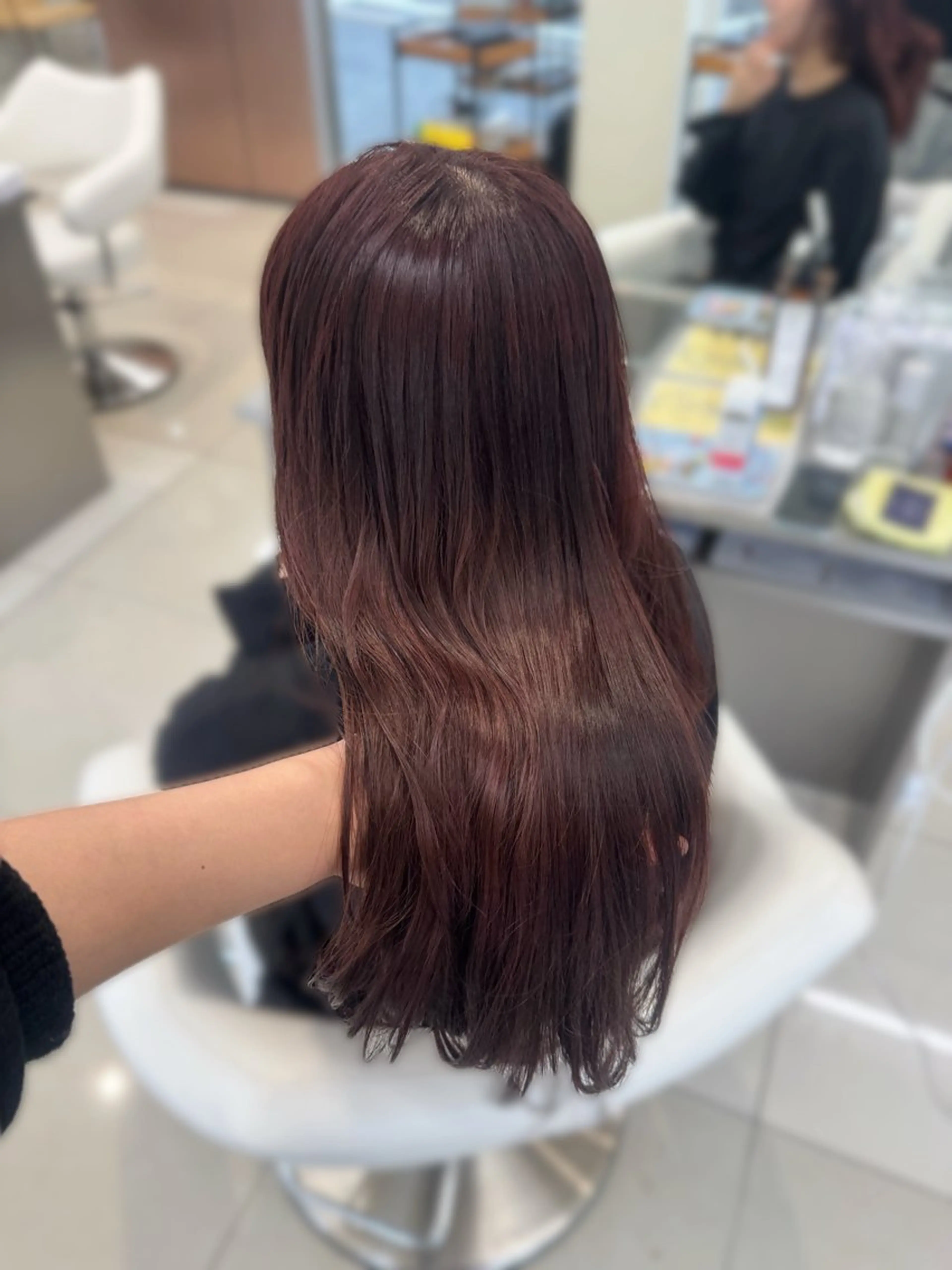 ロング カラー ヘアカラー 暖色カラー🎀🎶 田辺 樹里のヘアスタイル