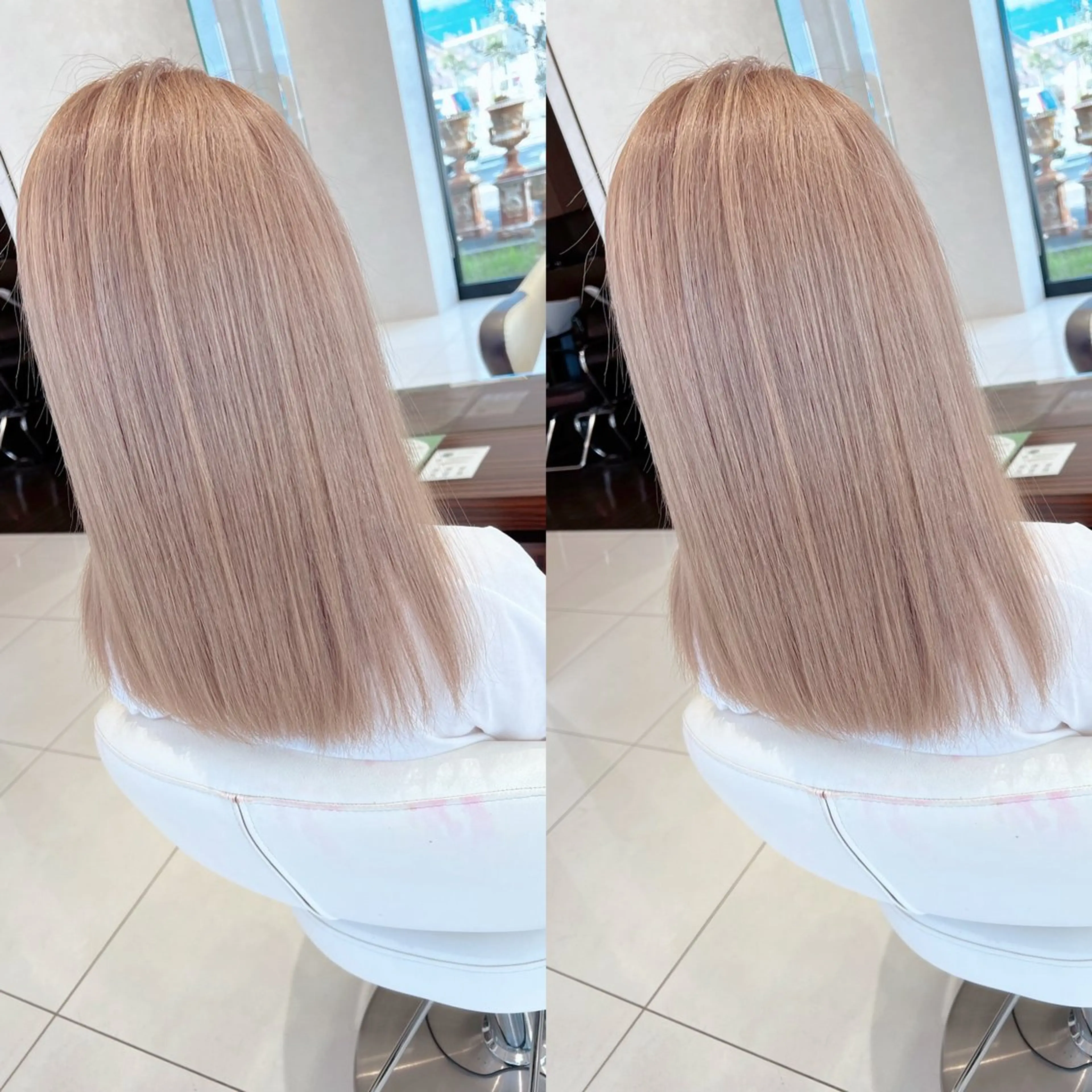 カラー ベージュカラー ミルクティーベージュ earth甲府昭和店 東　允のヘアスタイル