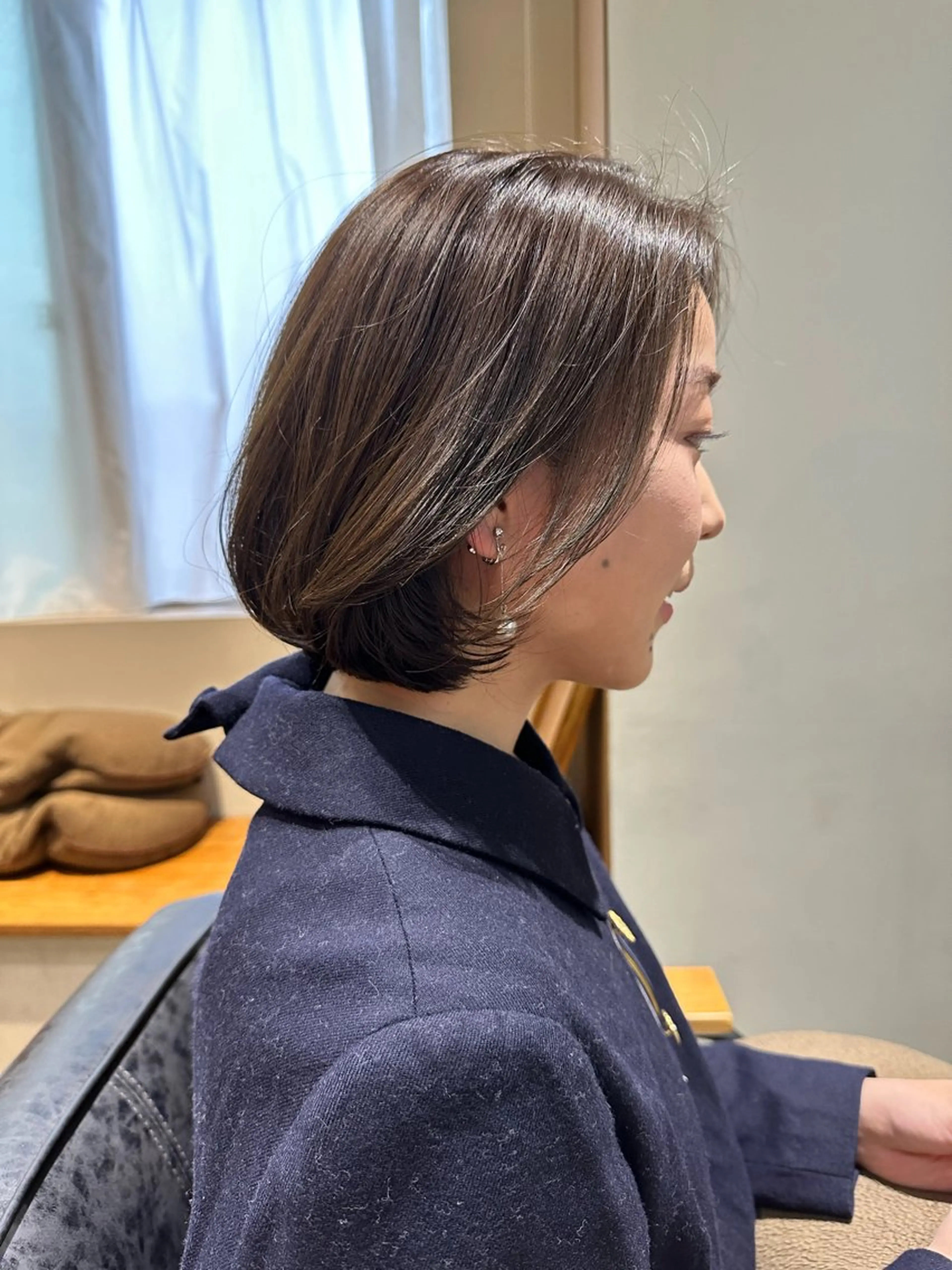 ミディアム ボブ 韓国風ヘア ヘアカラー 大人ショート/鎌倉/ 似合わせ/不動のヘアスタイル