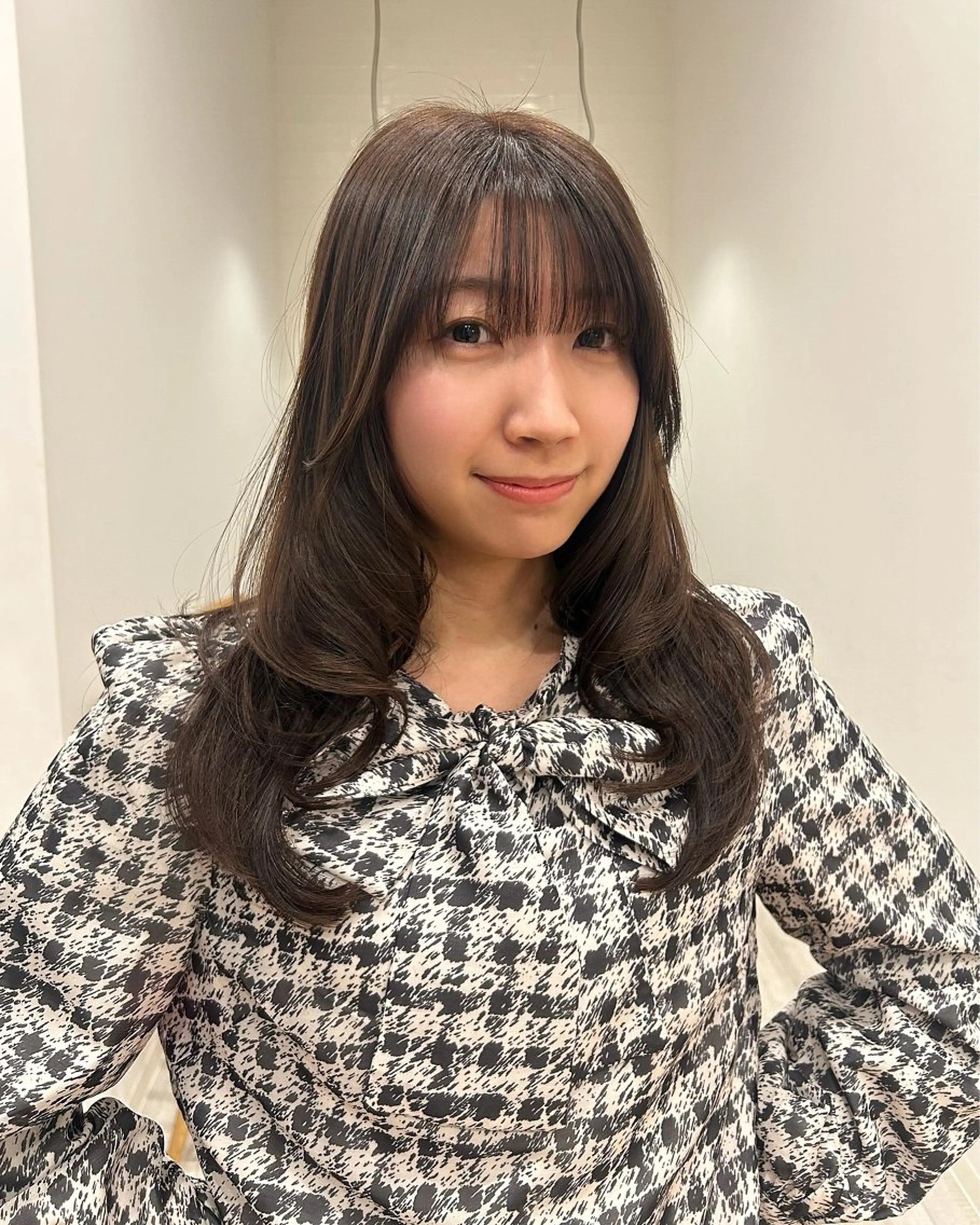 ロング カラー レイヤーカット/長岡 グレージュ/マユ🎀のヘアスタイル