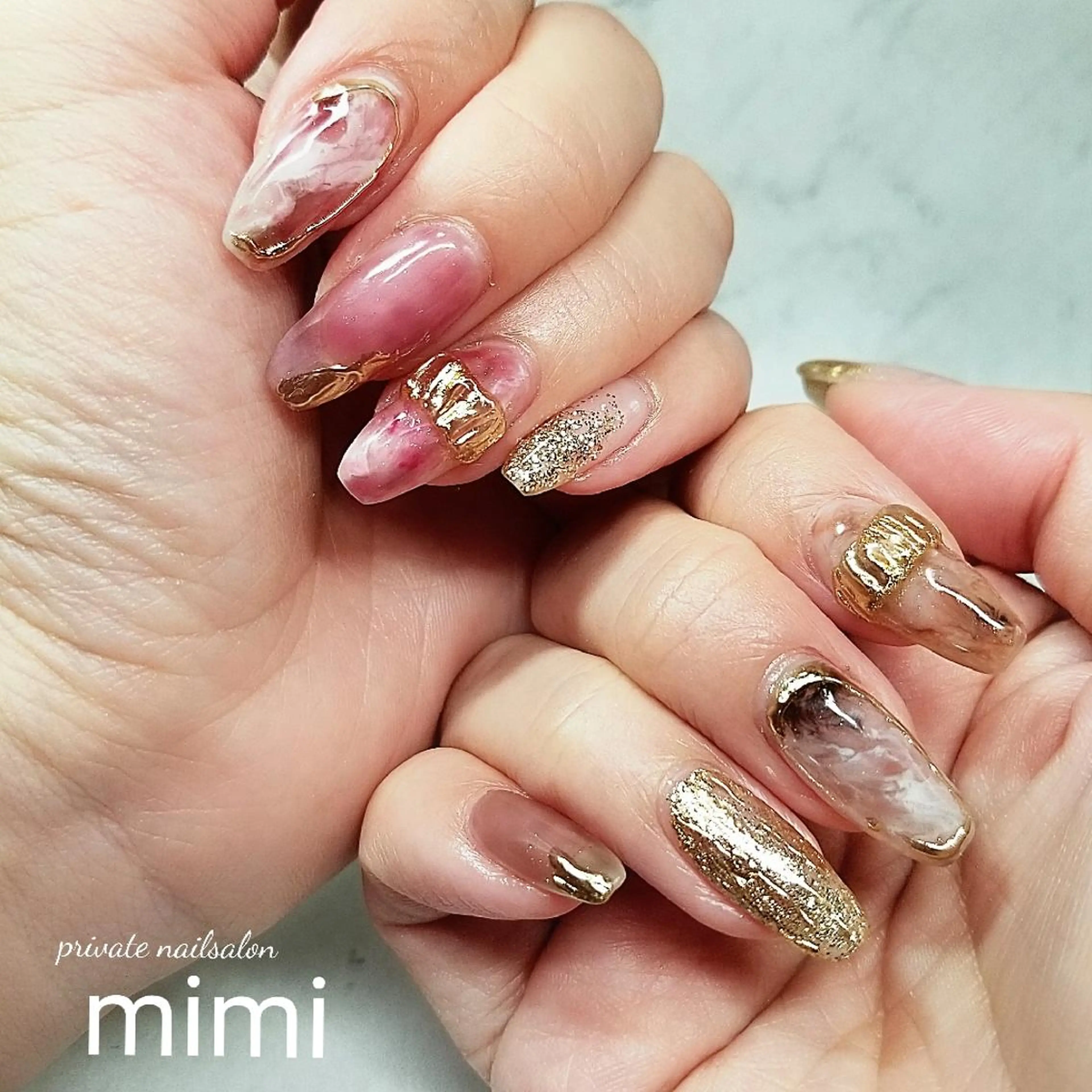 ネイル ニュアンスネイル ハンドネイル 博多ネイル ｍｉｍｉのネイルデザイン