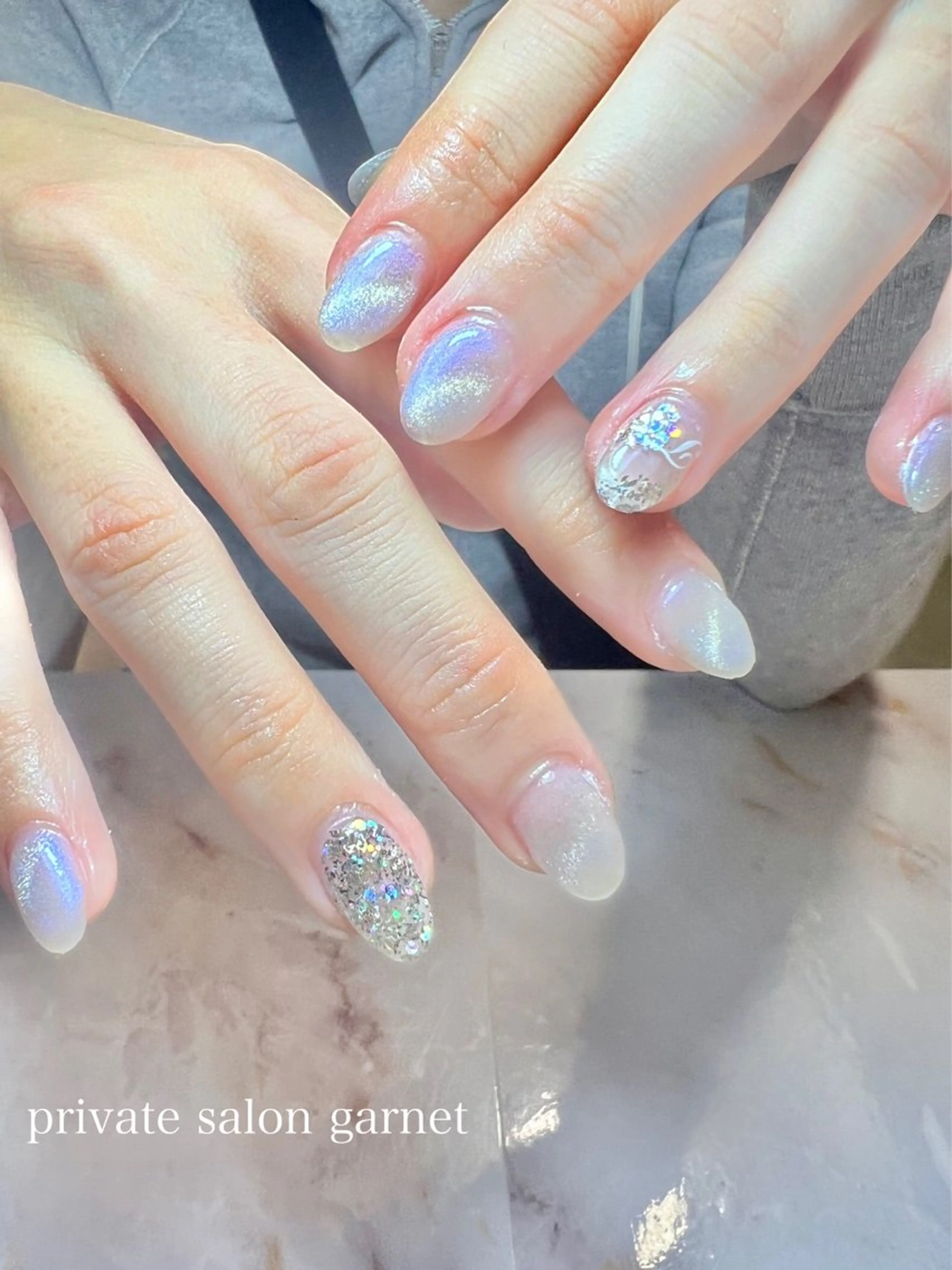 ネイル マグネットネイル ハンドネイル Garnet nailのネイルデザイン