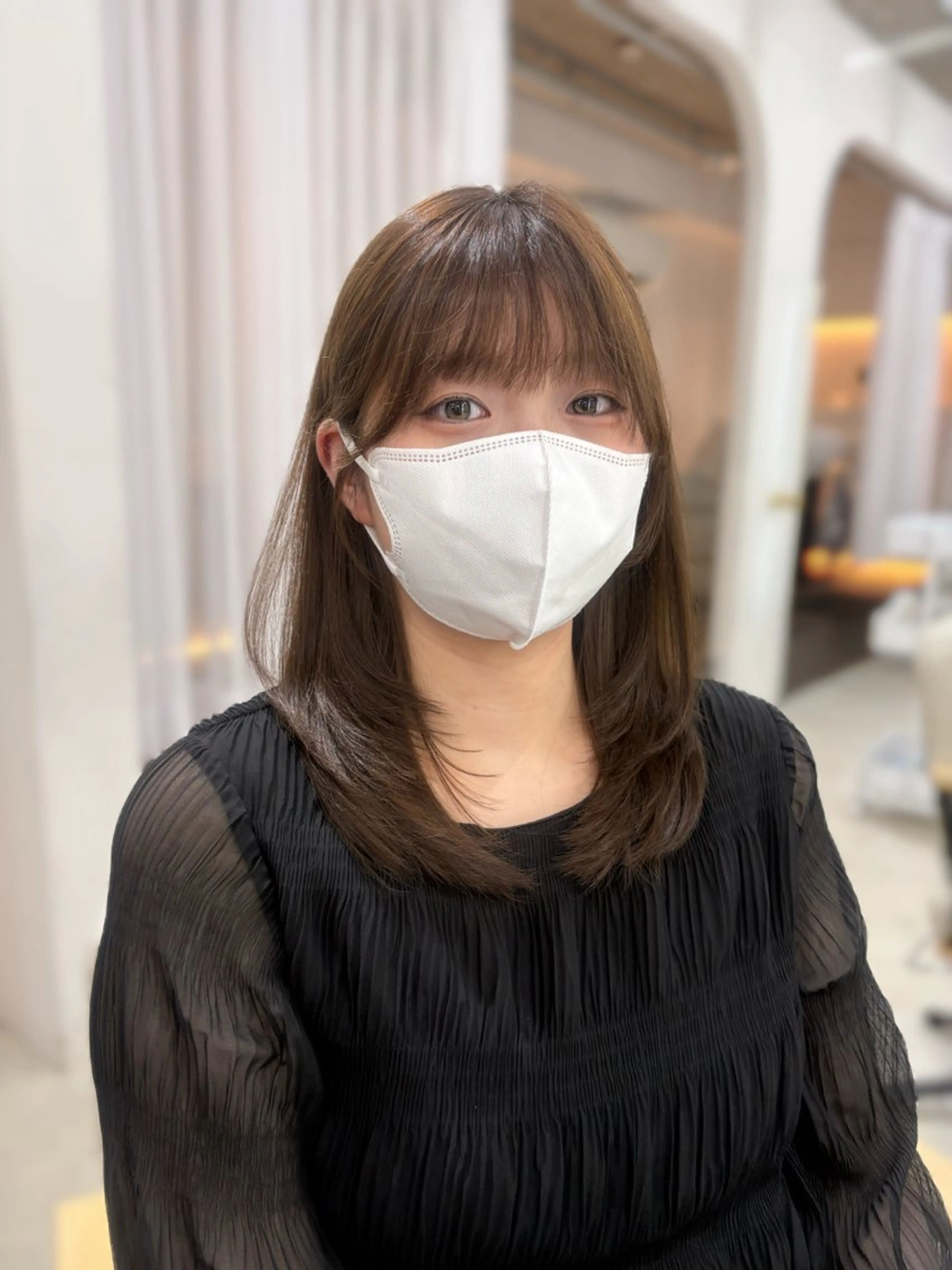 ミディアム i.+odori所属・Miu🤍透明感カラ ー🫧ショートカットのヘアスタイル