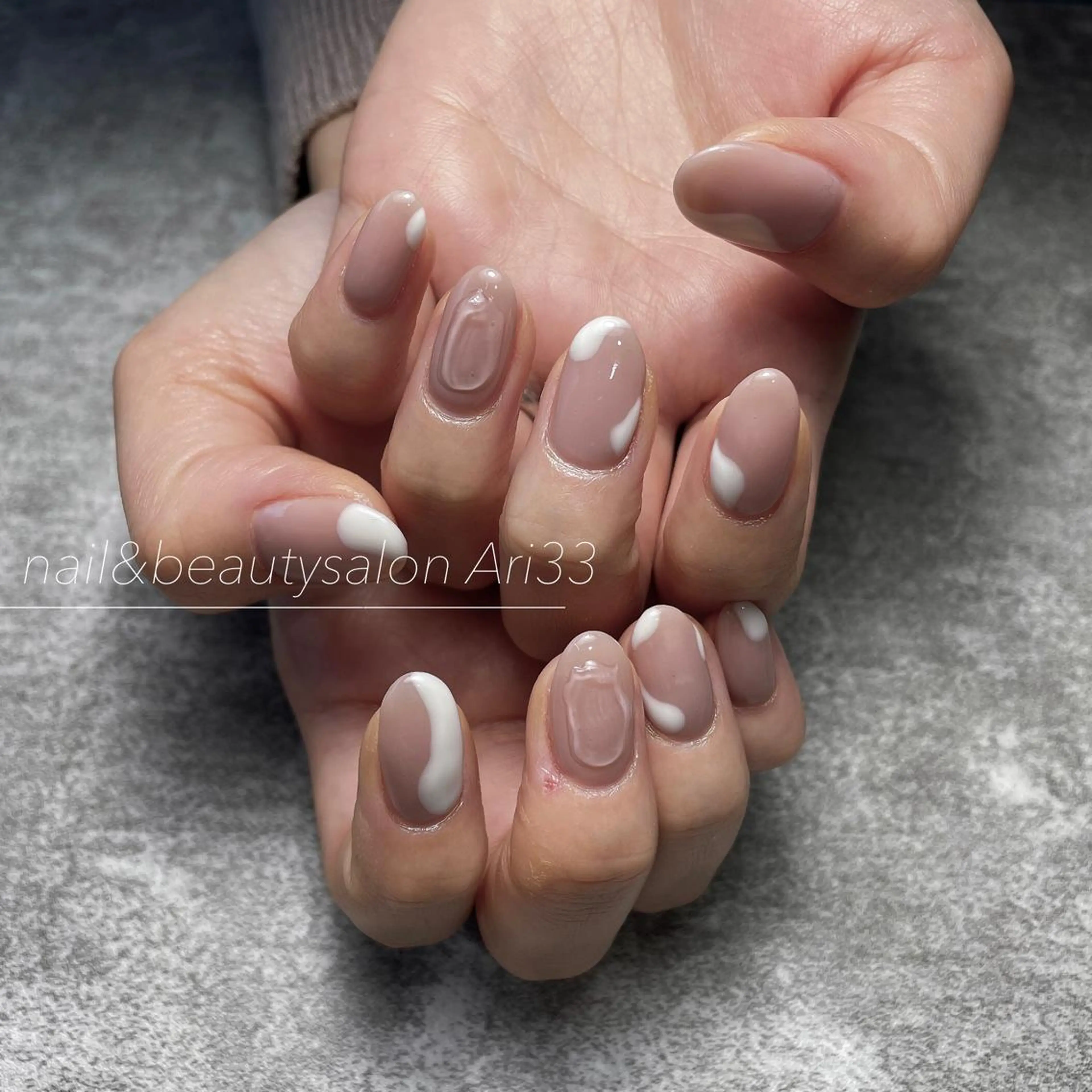 ネイル ニュアンスネイル ハンドネイル プライベートサロン Ari33nailのネイルデザイン