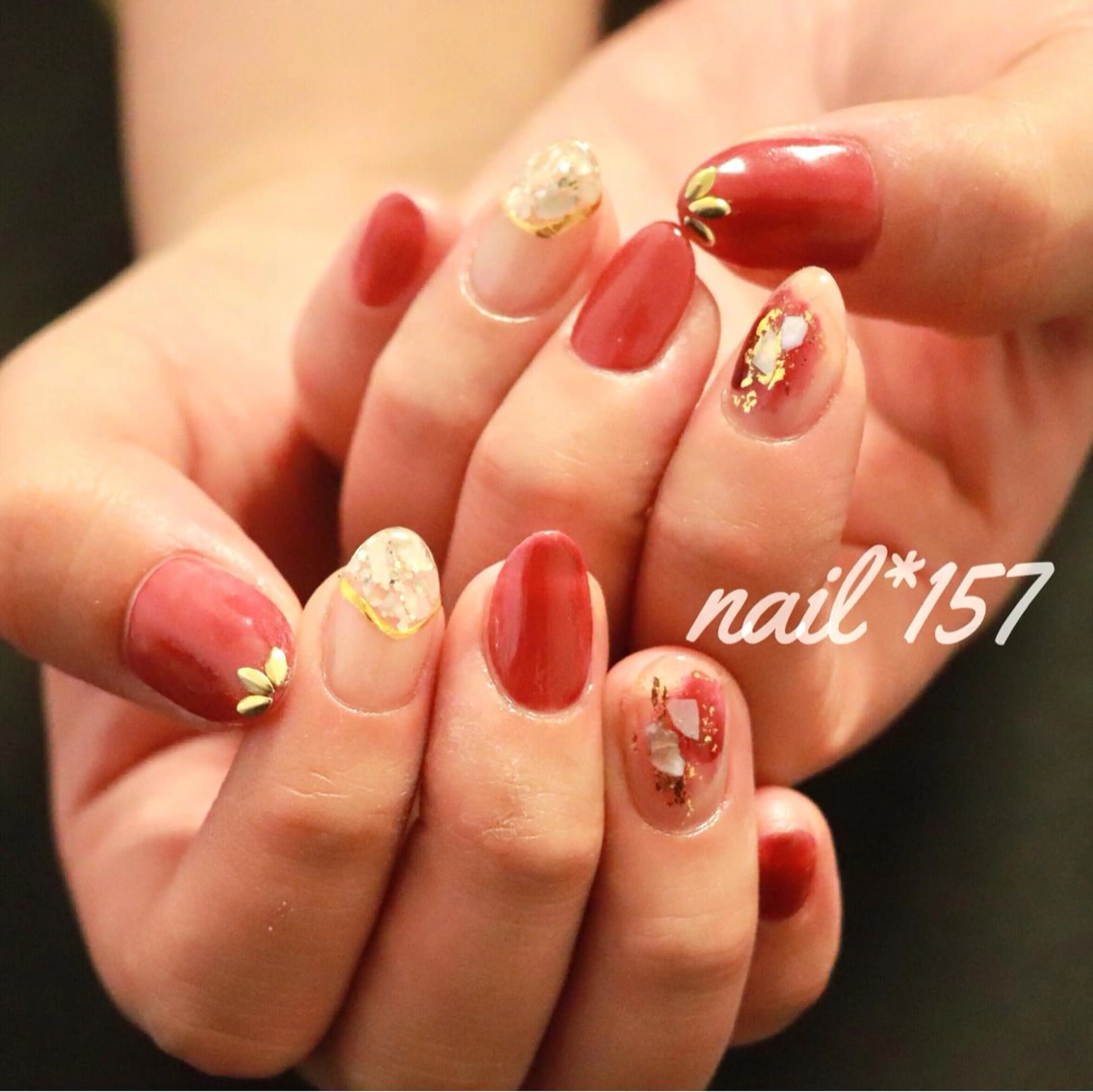 ネイル ニュアンスネイル nail*157 .のネイルデザイン