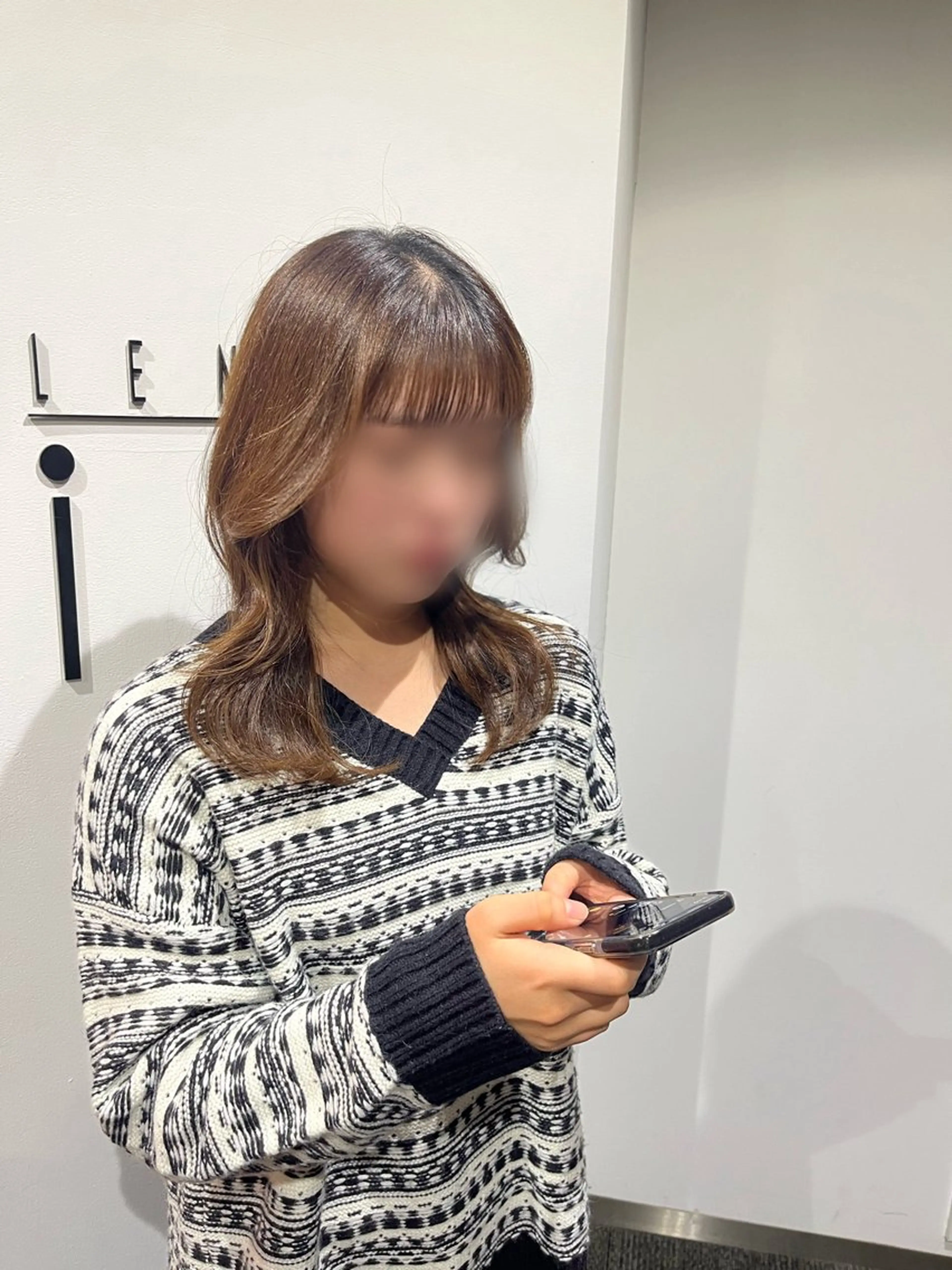 ロング 顔周りカット レイヤーカット LENAHC ist アベフミナのヘアスタイル