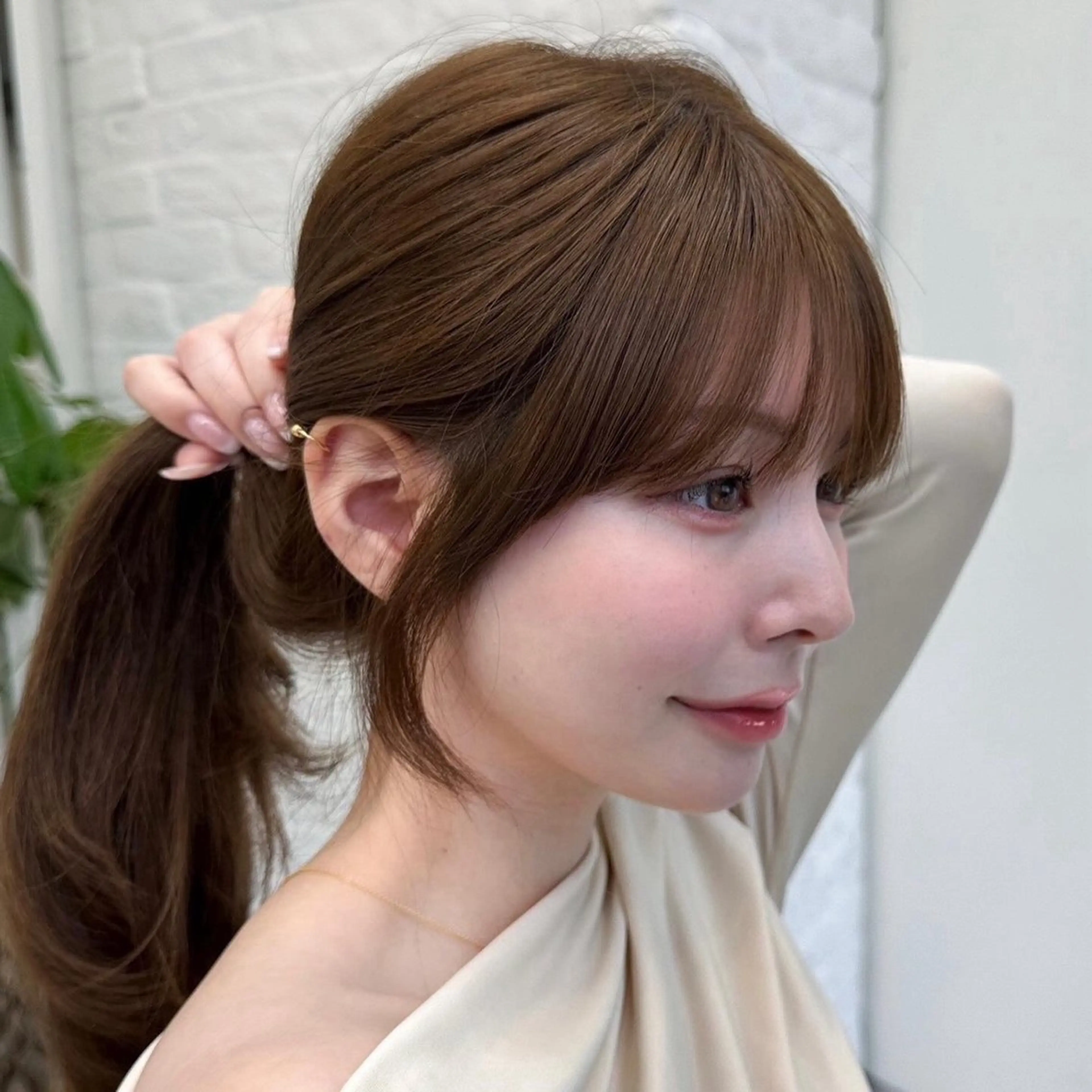 セミロング 映える顔まわり/前髪 特化 💗 ユキマのヘアスタイル