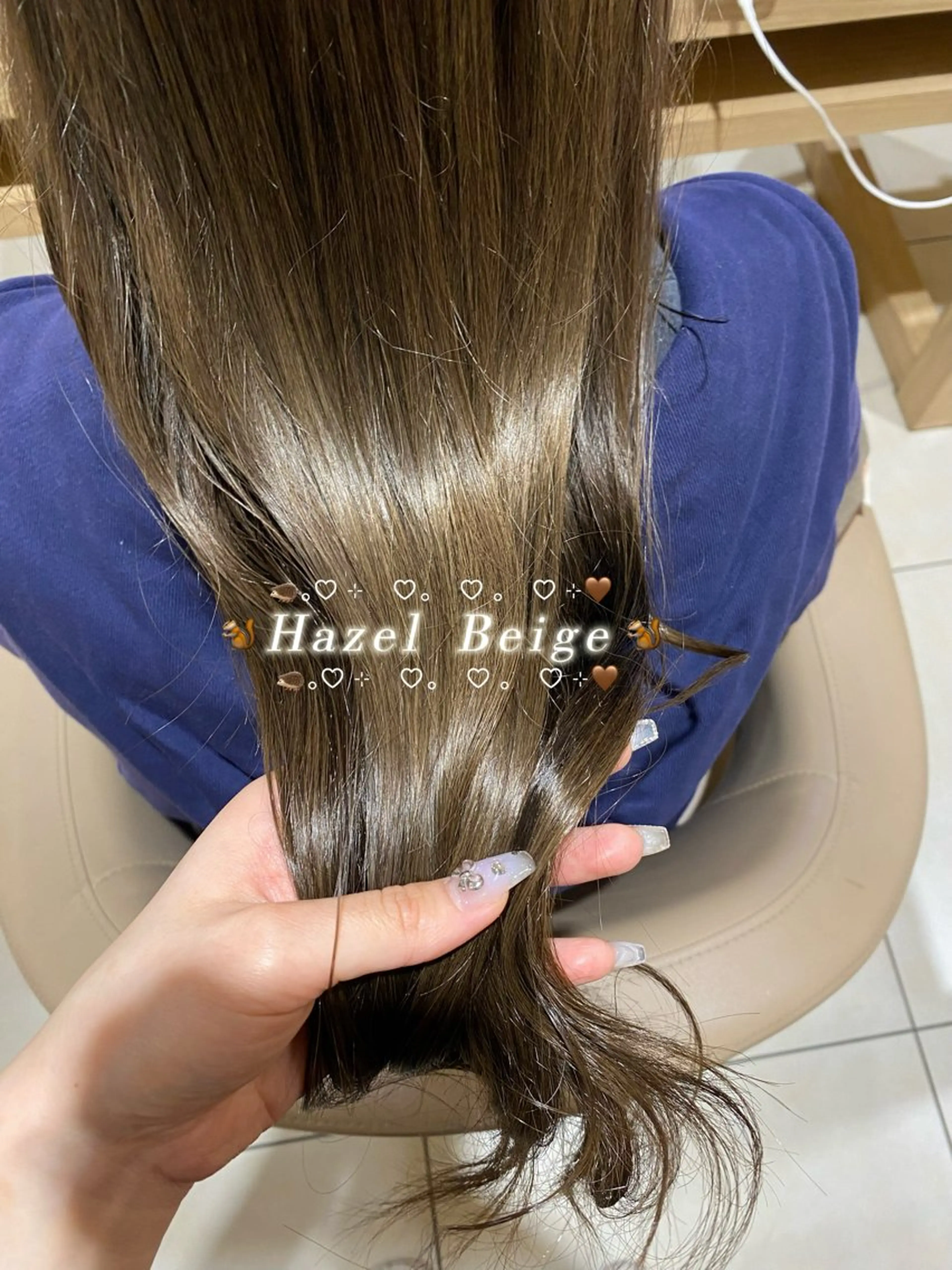 🦔🤎髪質改善ベージュ・グレージュカラー　＋3step tr 🦔🤎の写真