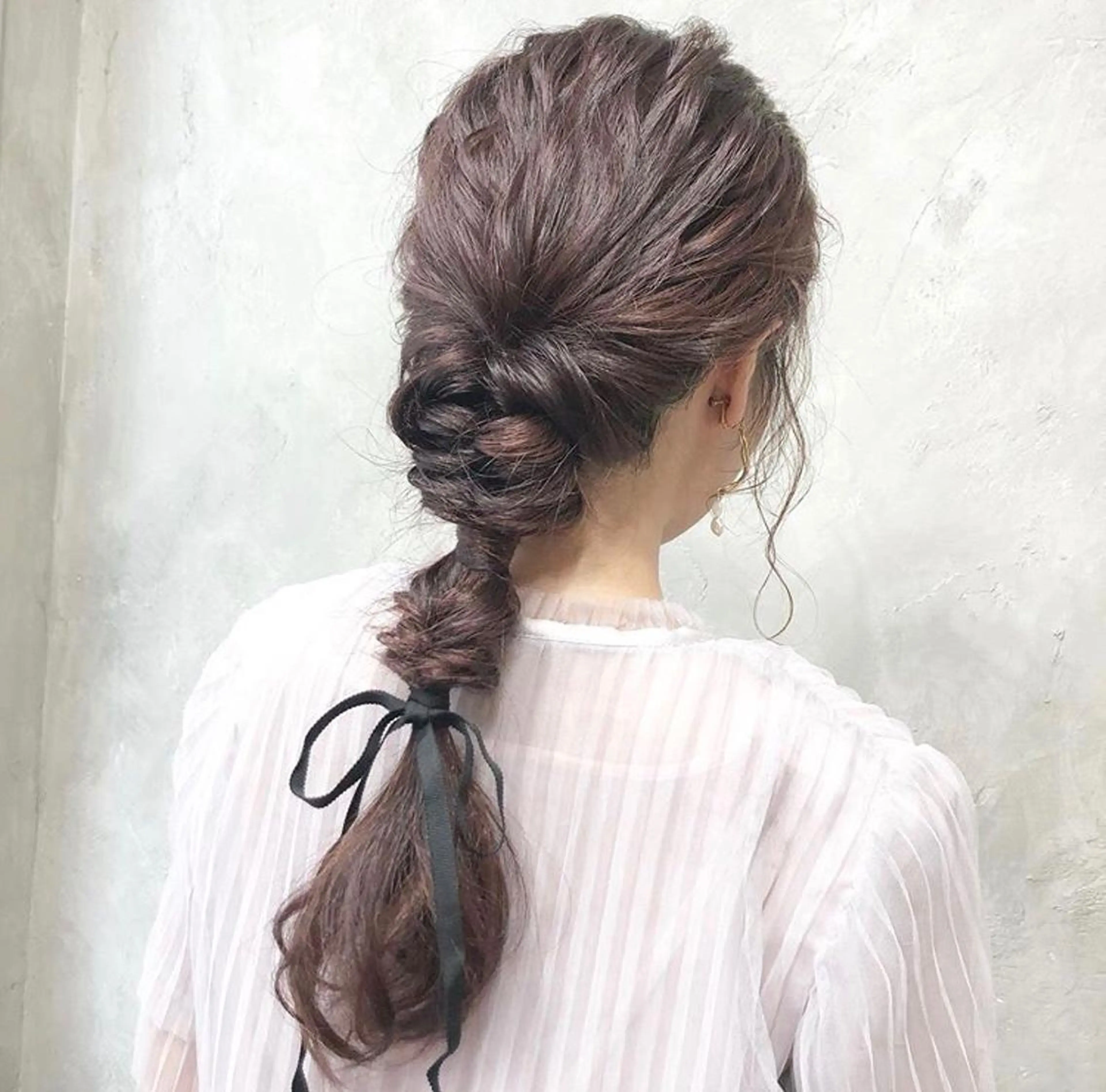 ロング カラー パーマ ヘアアレンジ メンズ 艶ピンク*ヘアセット 🌙shioriのヘアスタイル