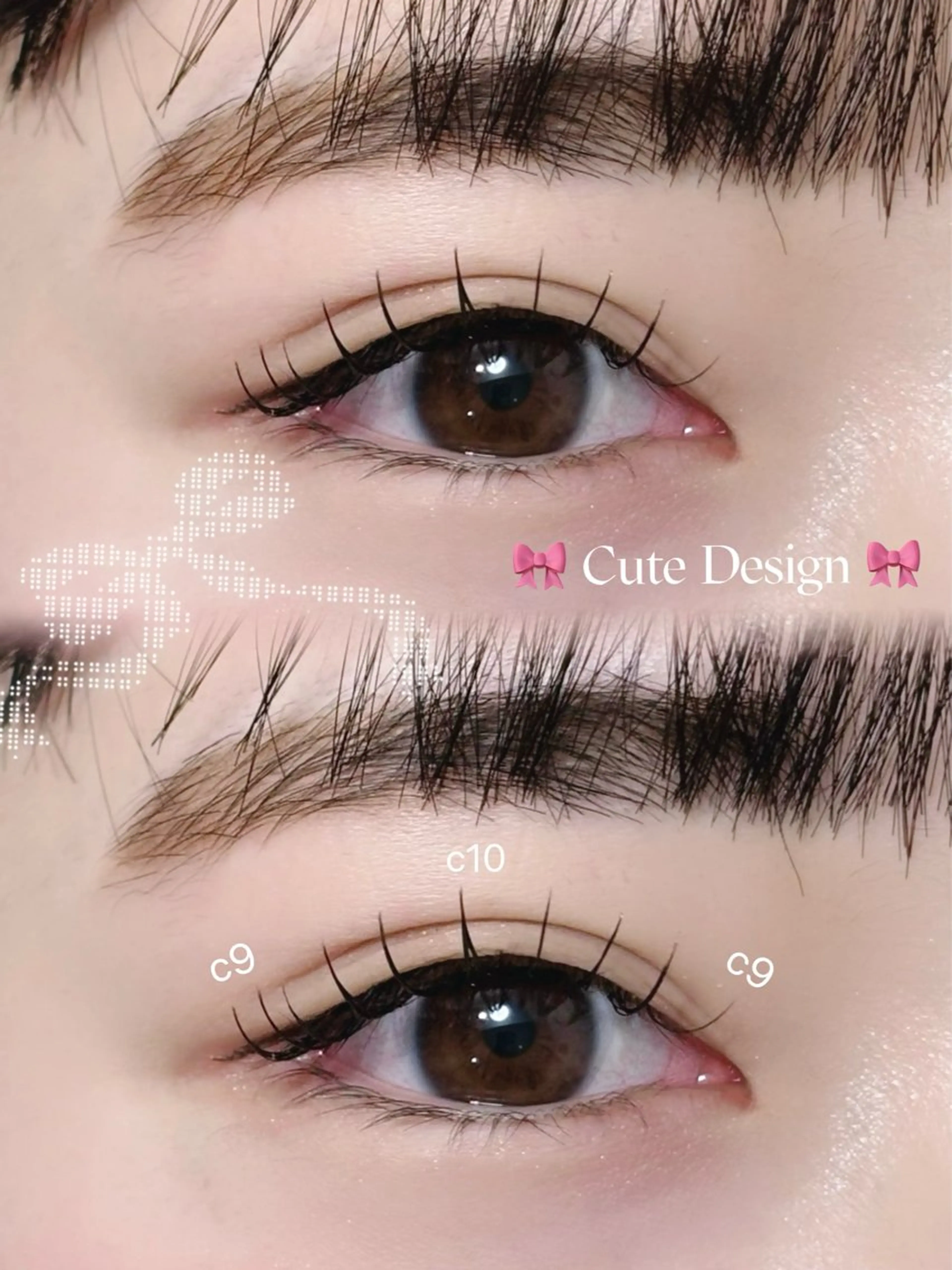 マツエク・マツパ キュート 田中 莉子のマツエク・マツパデザイン