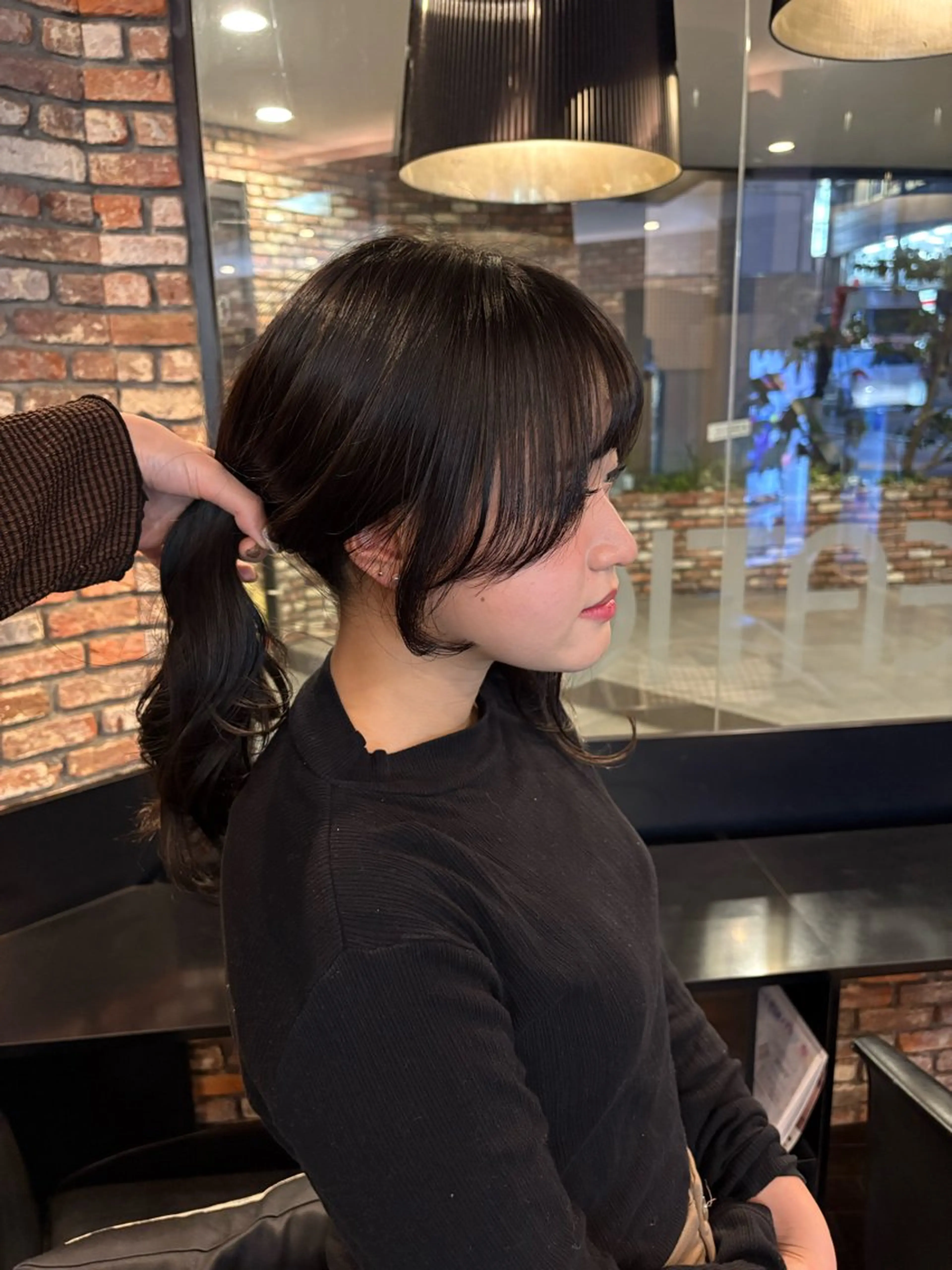 セミロング 小顔カット カット ヘアカラー トリートメント ショート 顔周りレイヤー/マオのヘアスタイル