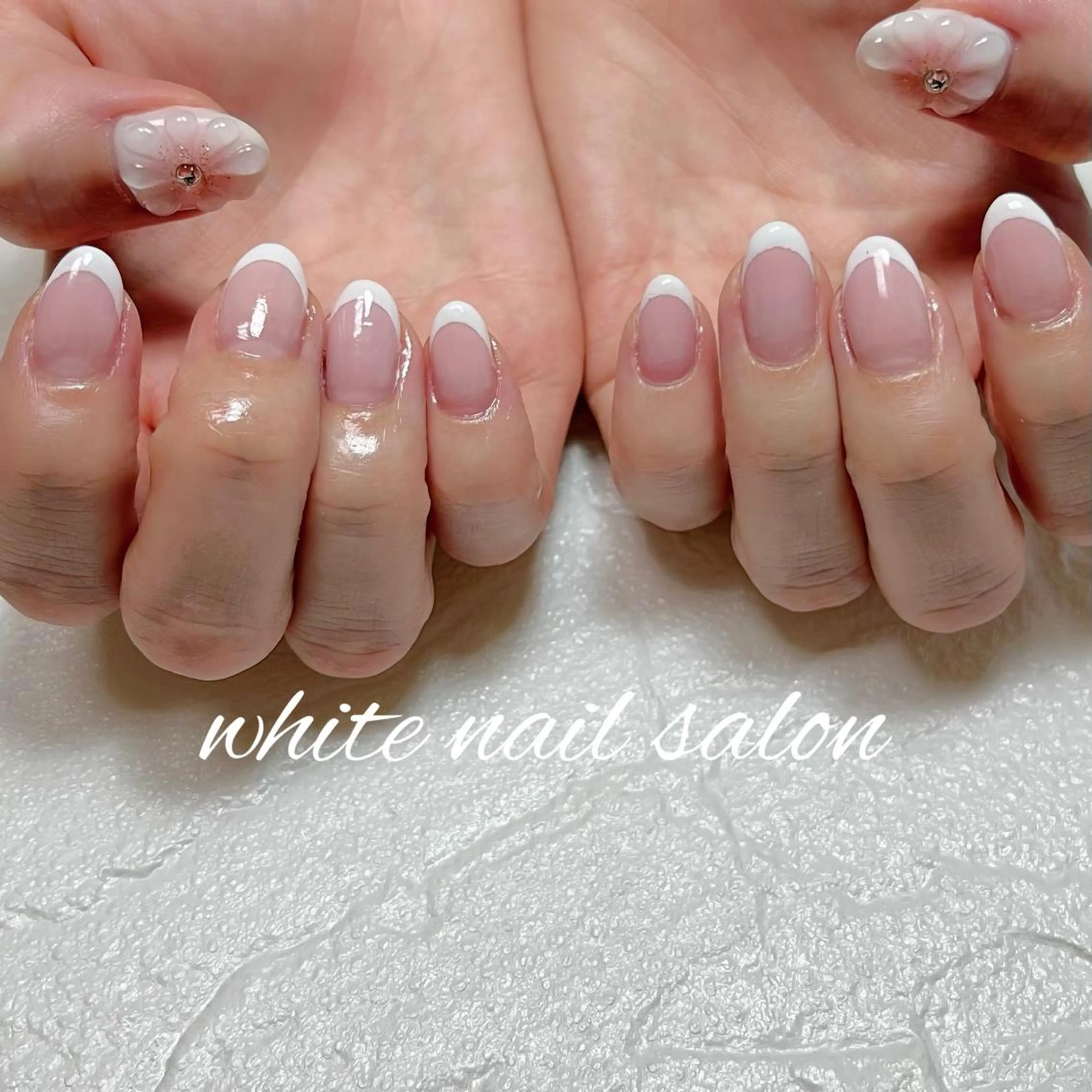 ネイル フットネイル ジェルネイル ハードジェル ラメ(グリッター) 持ち込み ハンドネイル white nail salonのネイルデザイン