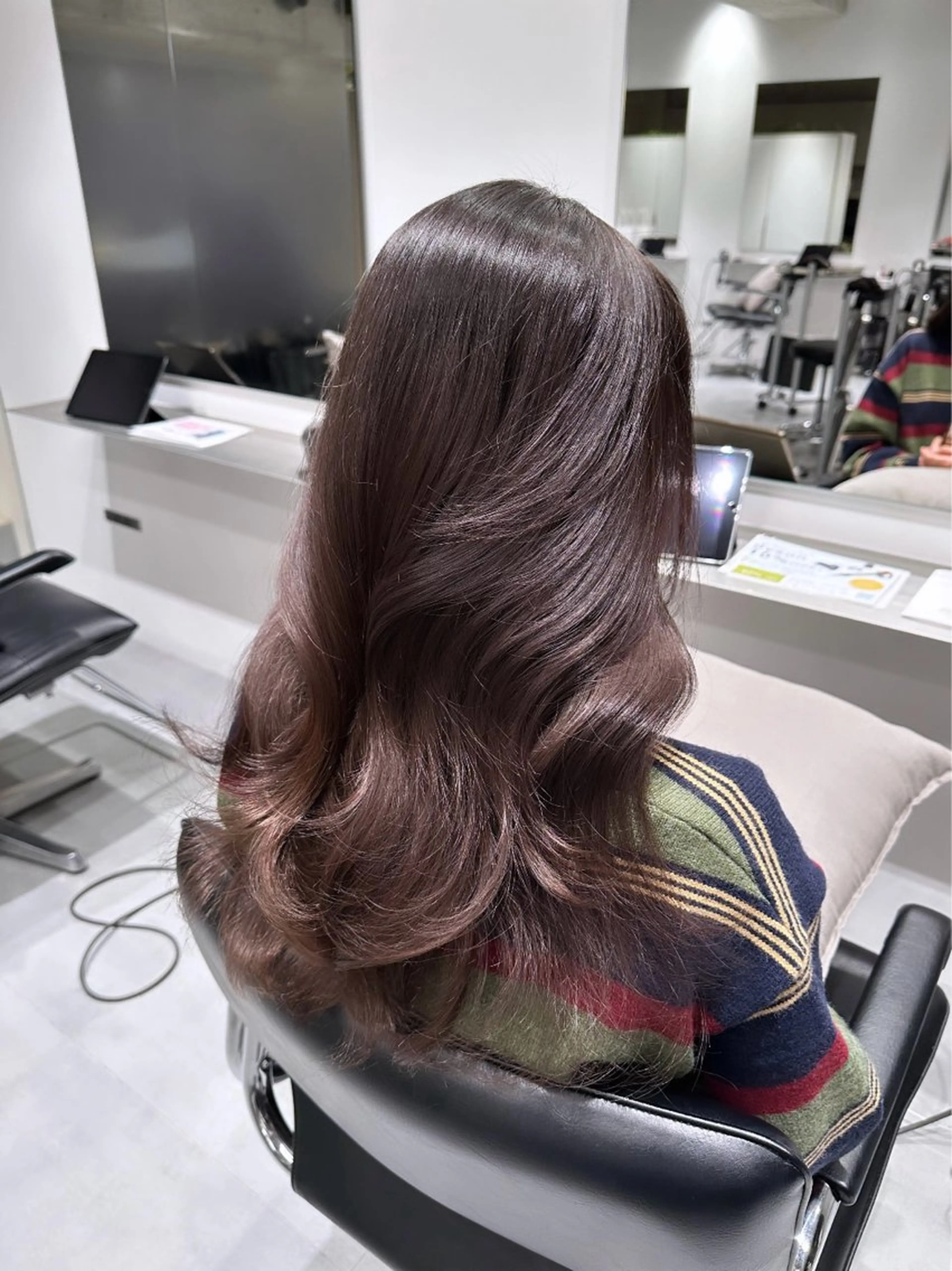 ロング カラー ブリーチ ブラウンカラー 透明感カラー 韓国ヘア/レイヤー Yan✂︎のヘアスタイル