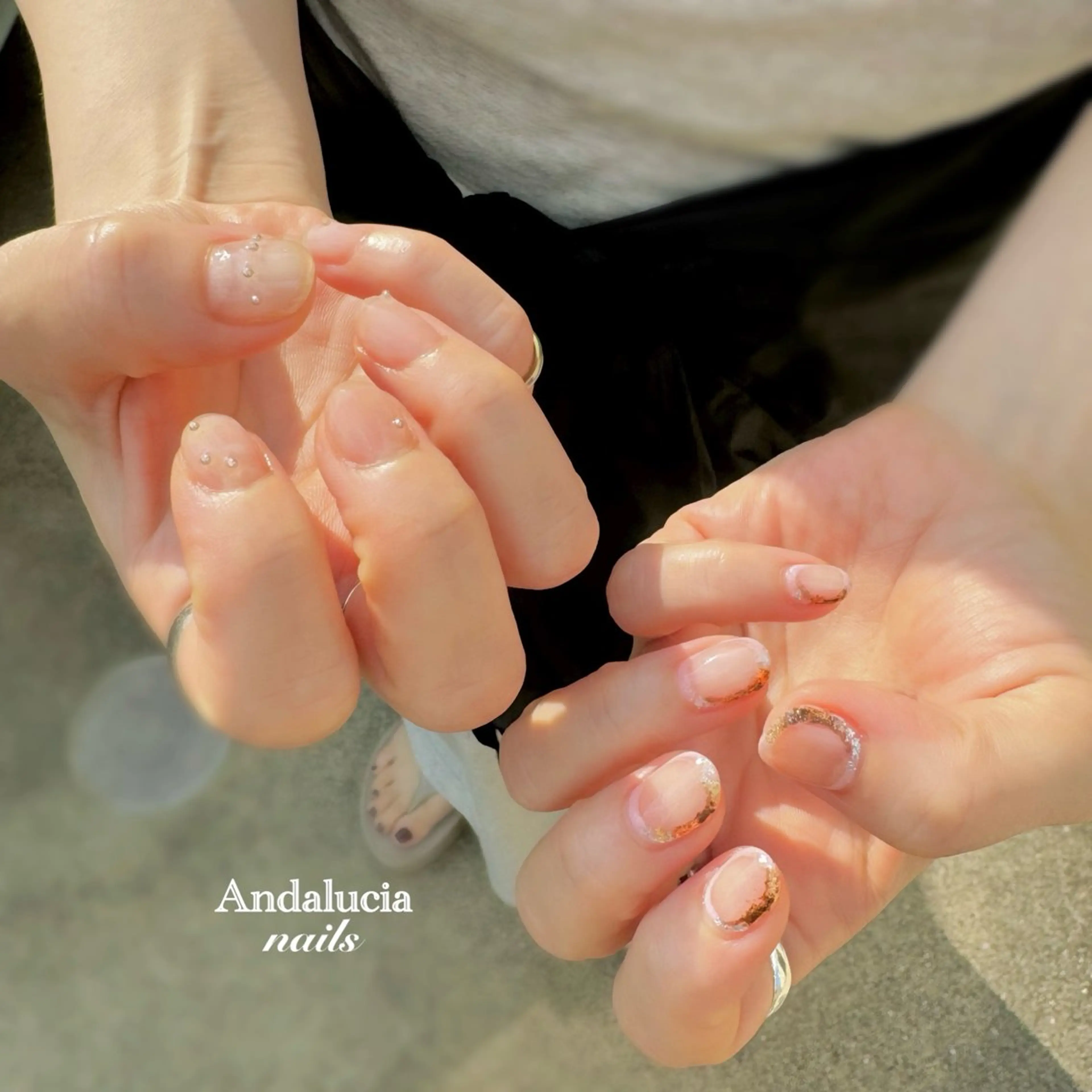 ネイル ニュアンスネイル ハンドネイル Andalucia nailsのネイルデザイン