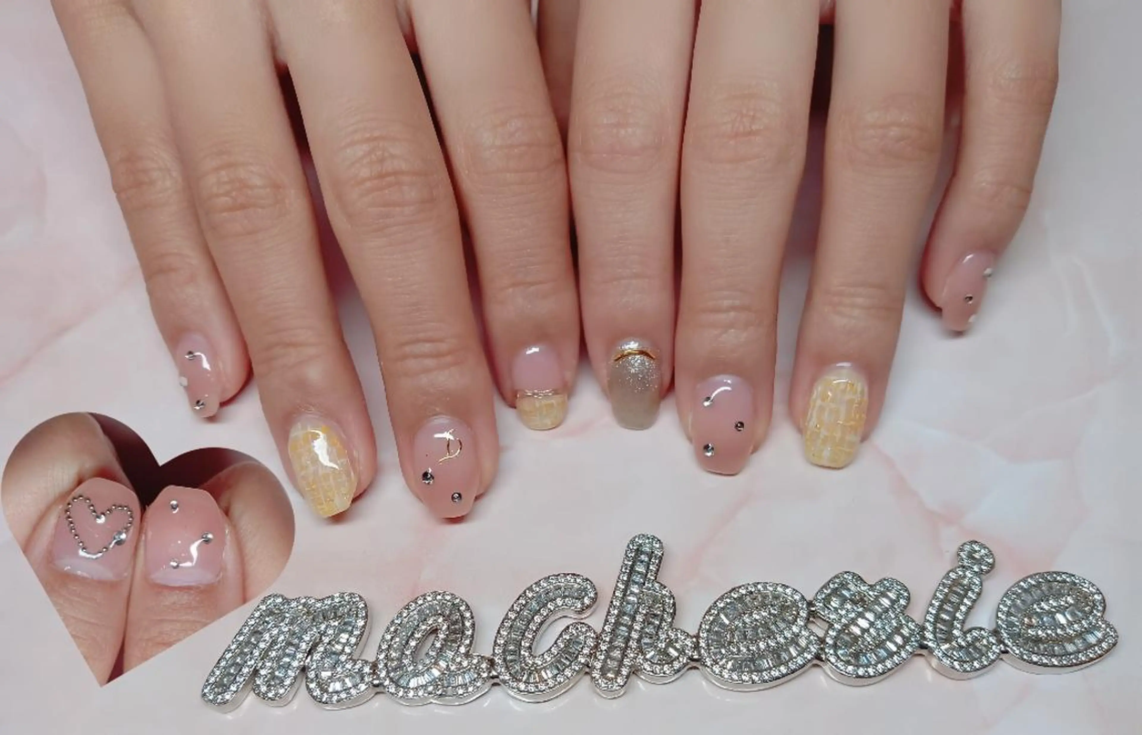 ネイル 黄色 ハンドネイル Nail Salon macherieのネイルデザイン