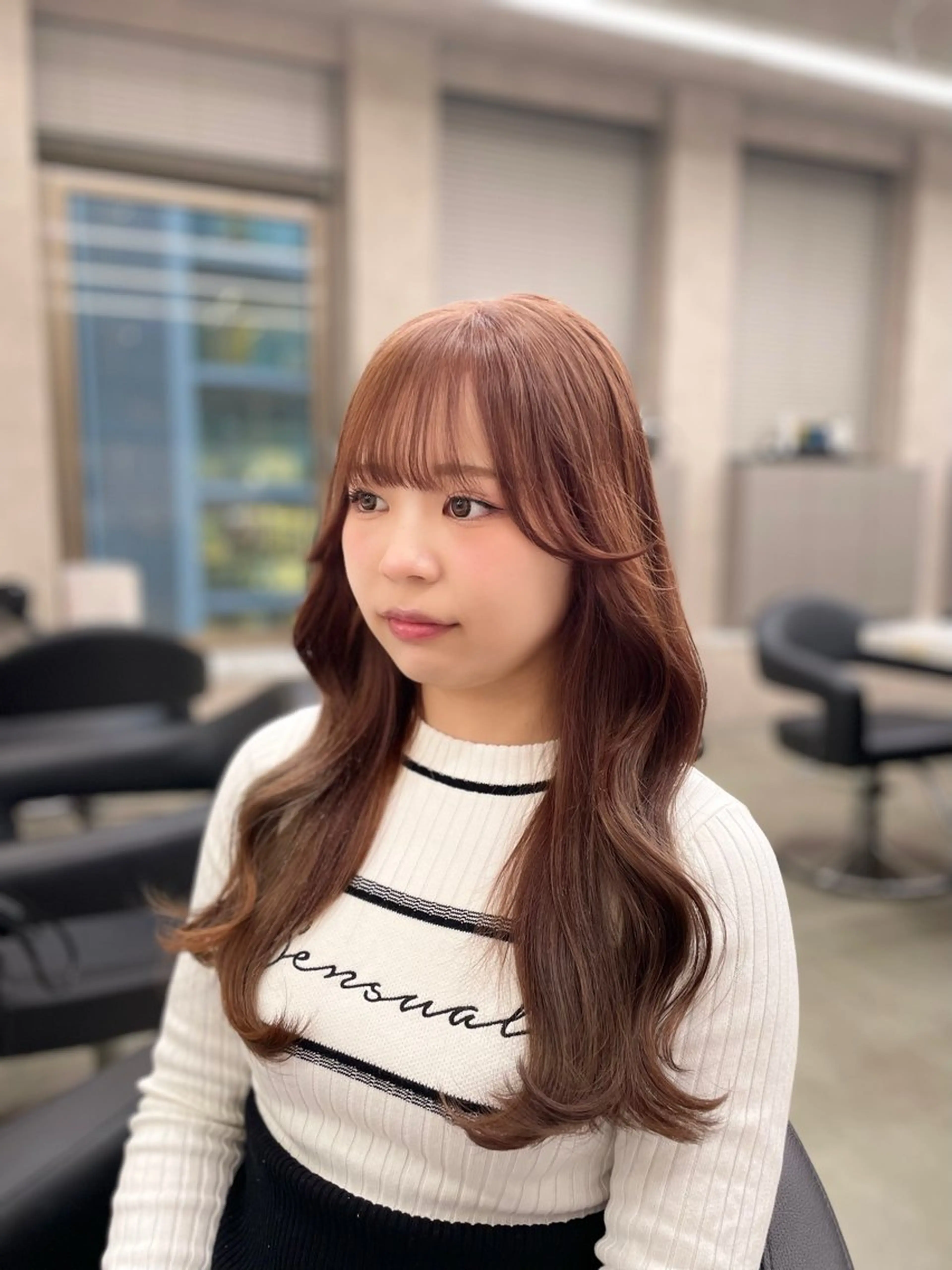 ロング カラー 🎀暖色/ラベンダー /paru🤍のヘアスタイル