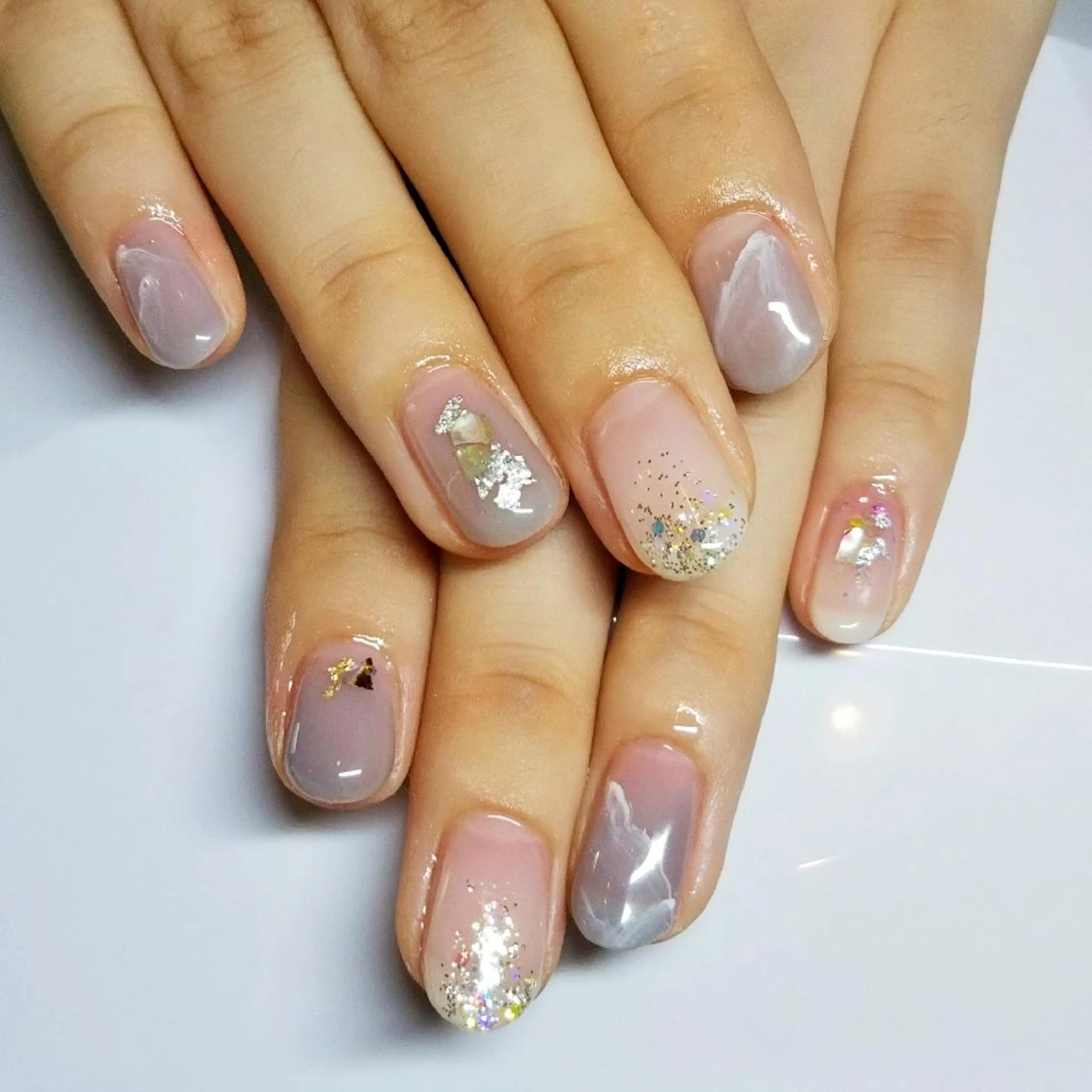 ネイル ニュアンスネイル シンプルネイル private salon mieのネイルデザイン