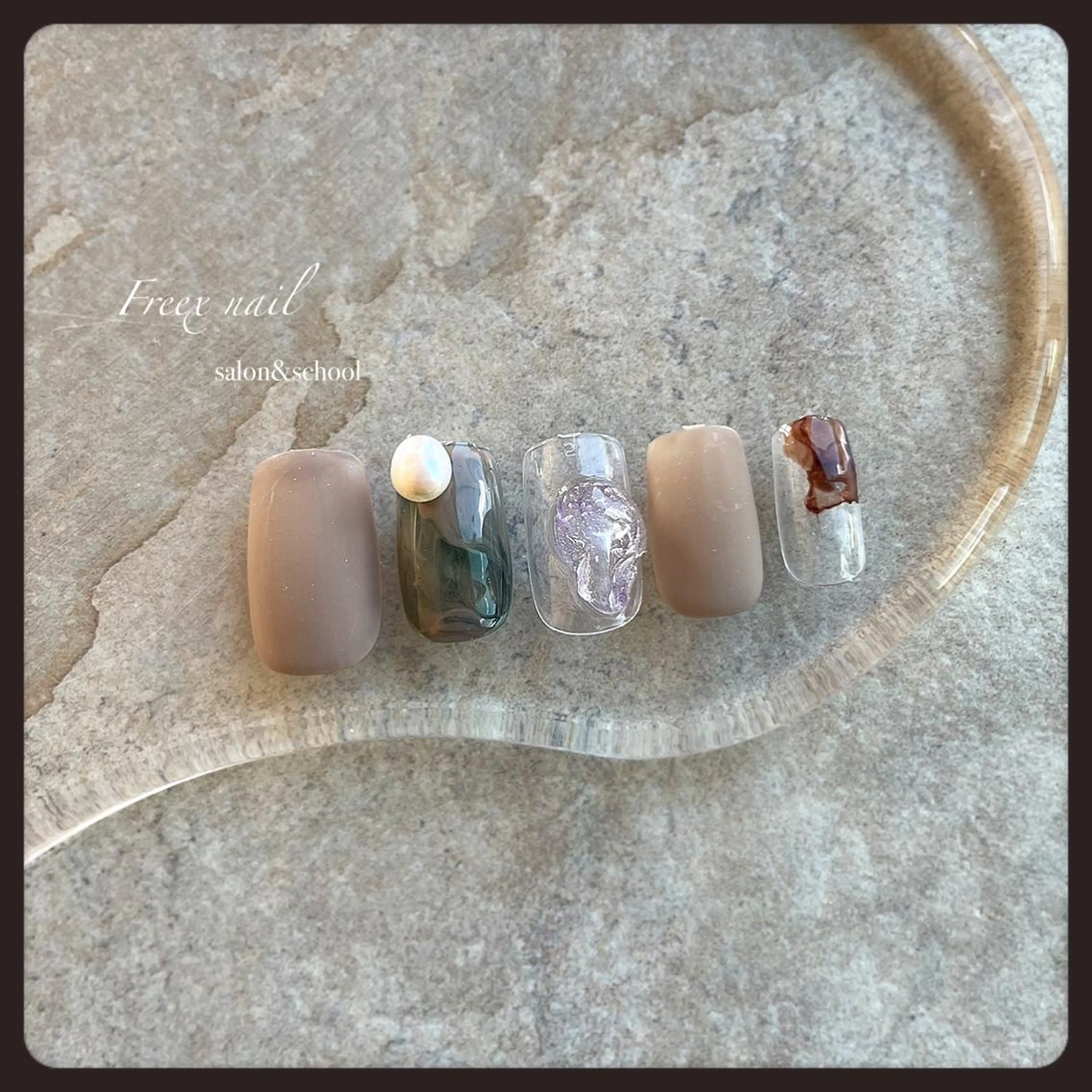 ネイル マットネイル ハンドネイル ハンドケア Freex nail所属・freex nail /ニュアンス/個性派のネイルデザイン