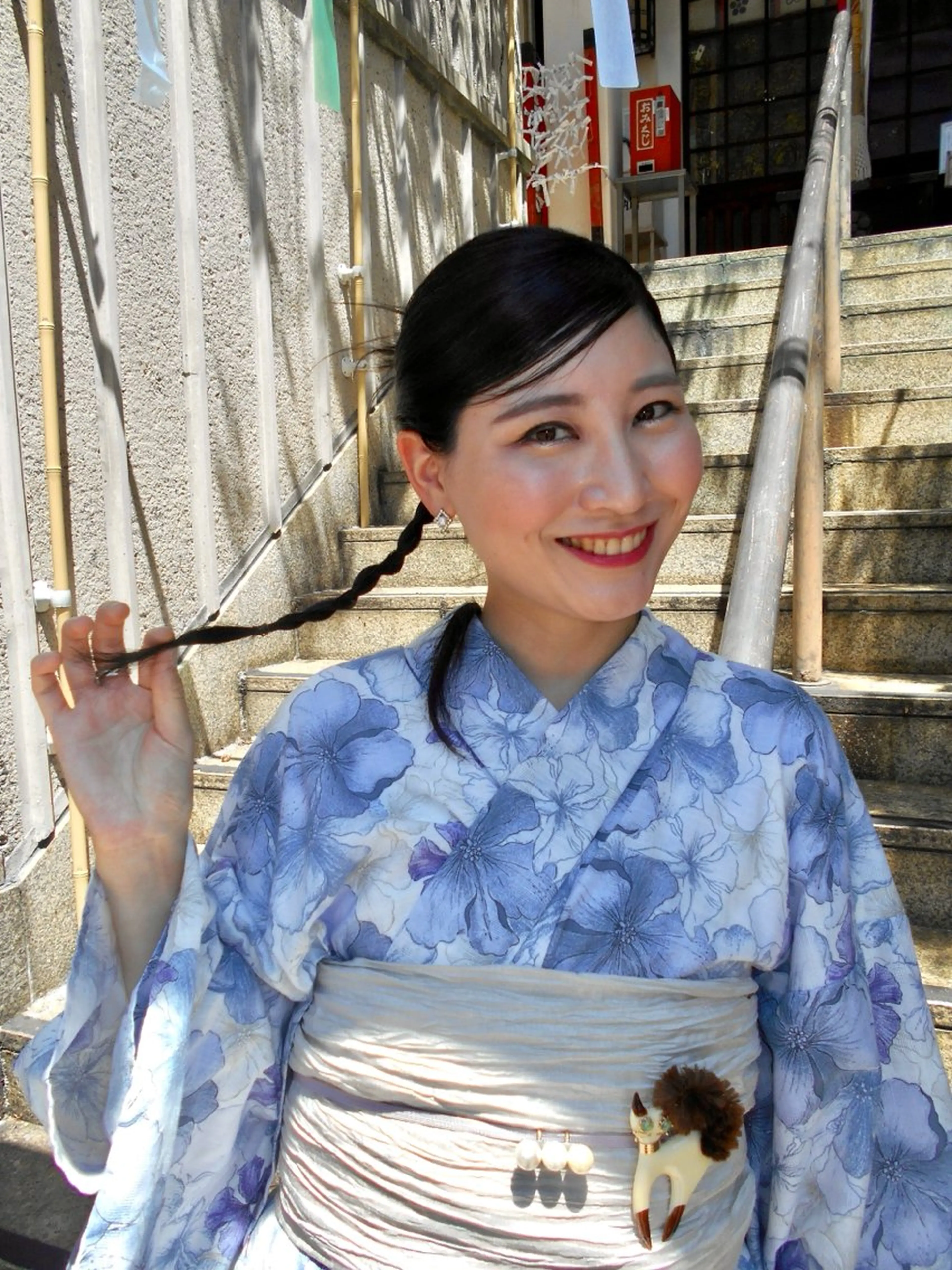 ロング ヘアアレンジ 浴衣 なりた るいのヘアスタイル