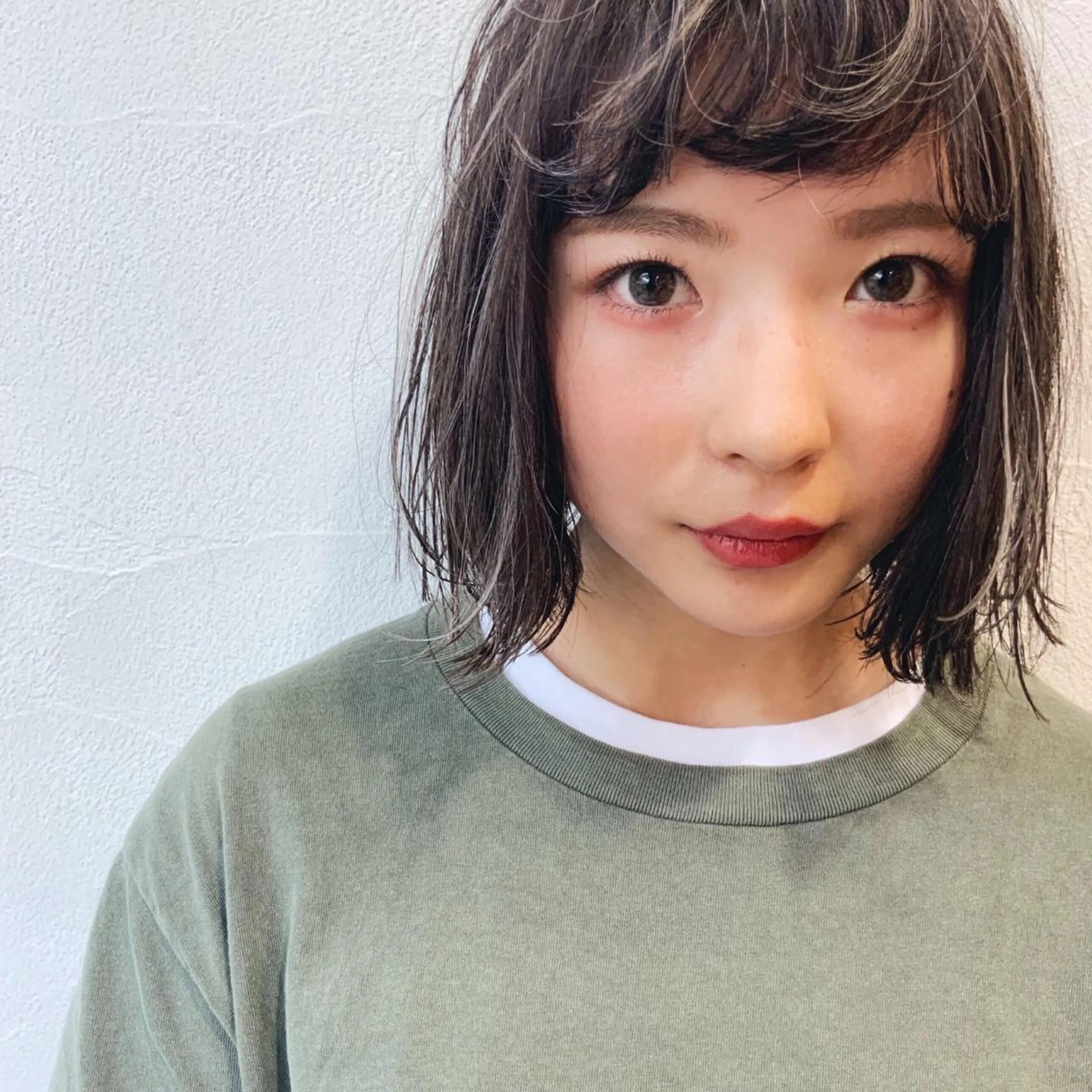 ショート カラー ハイライトカラー ボブ ハイライト カット特化柏駅 徒歩3分LOUのヘアスタイル