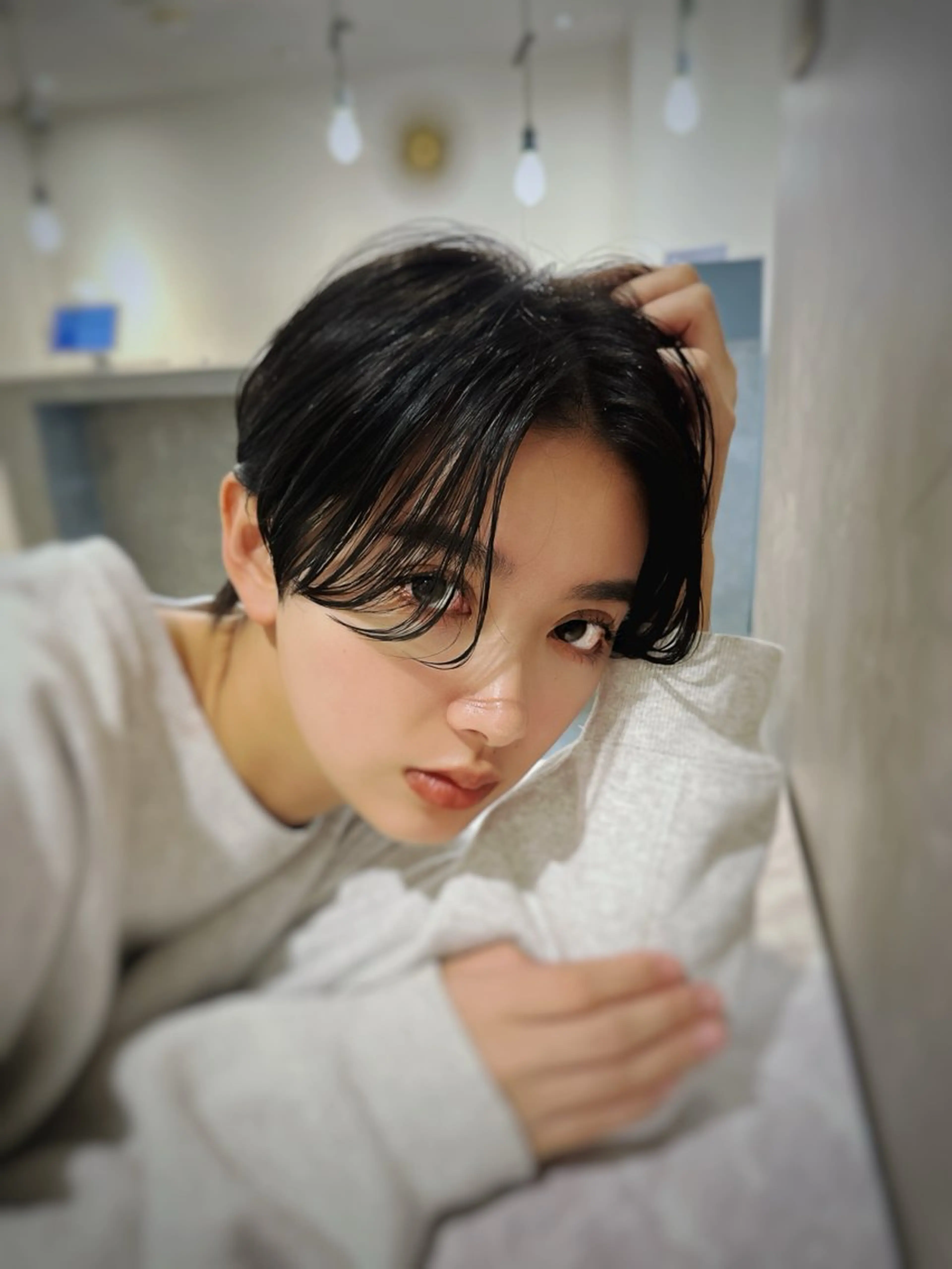 ショート カラー カット ヘアカラー 女性が憧れる ショート/角田愛和のヘアスタイル